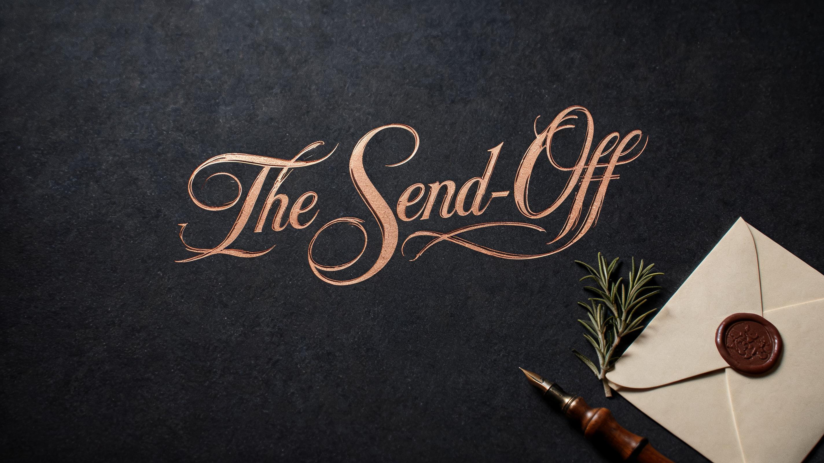 "The Send-Off" — Cursive | AI Text Effect Generator