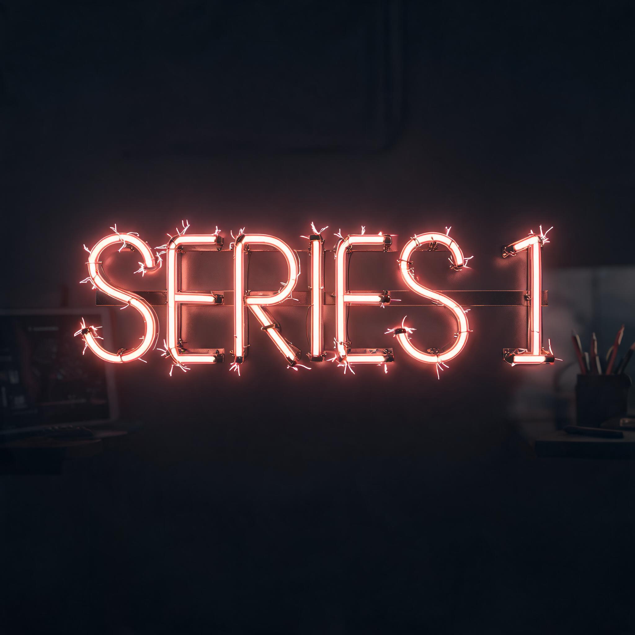 "Series 1" — Neon Glow | AI Text Effect Generator