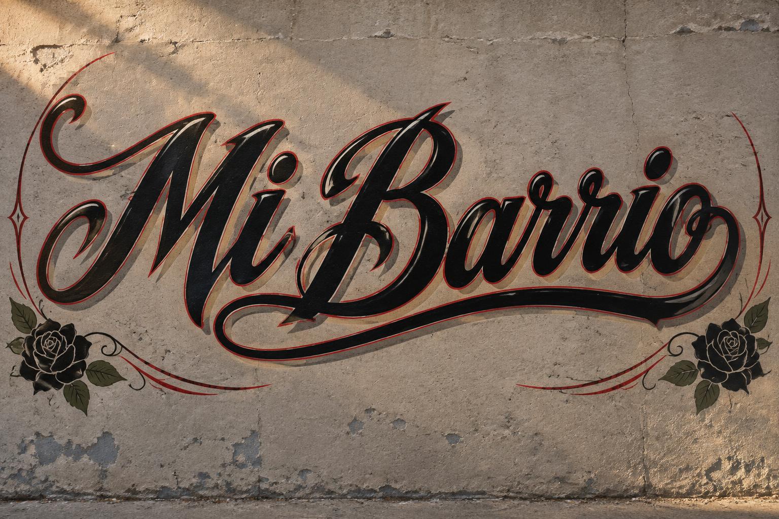 "Mi Barrio" — Chicano | AI Text Effect Generator