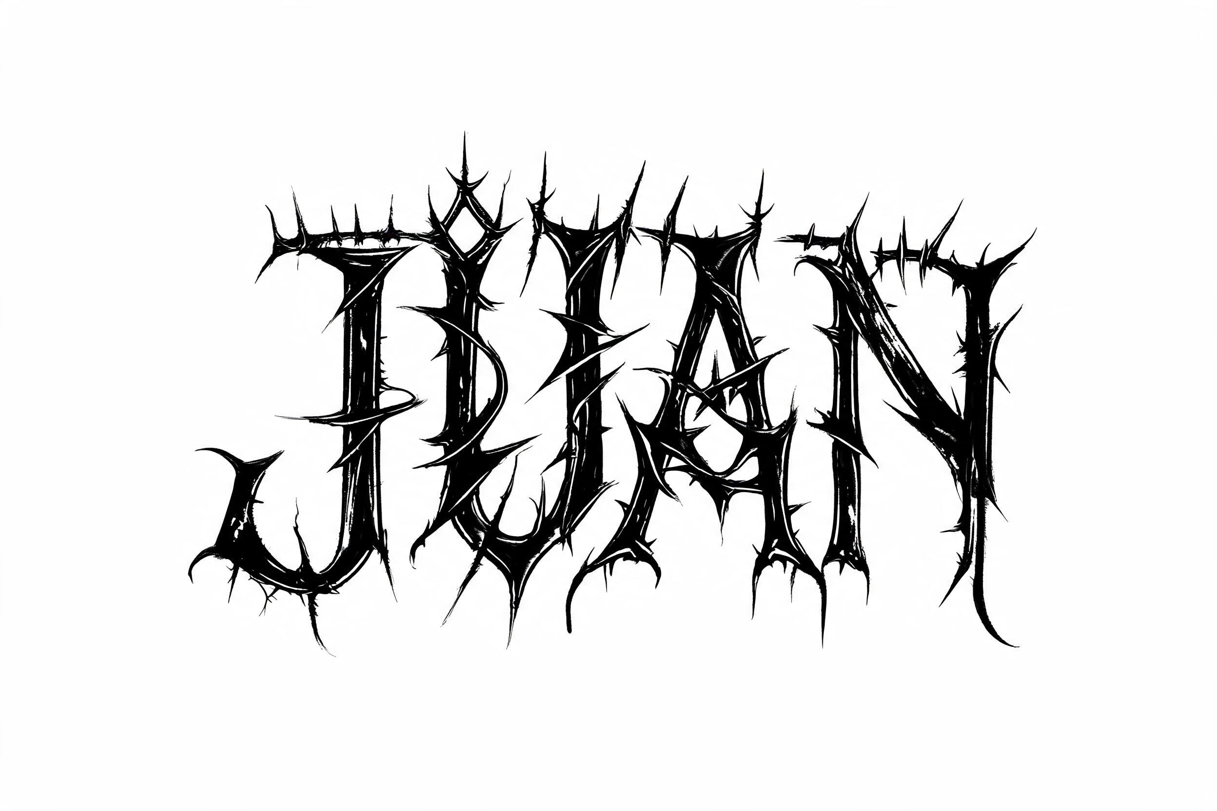 "JUAN" — Gothic Font | AI Text Effect Generator
