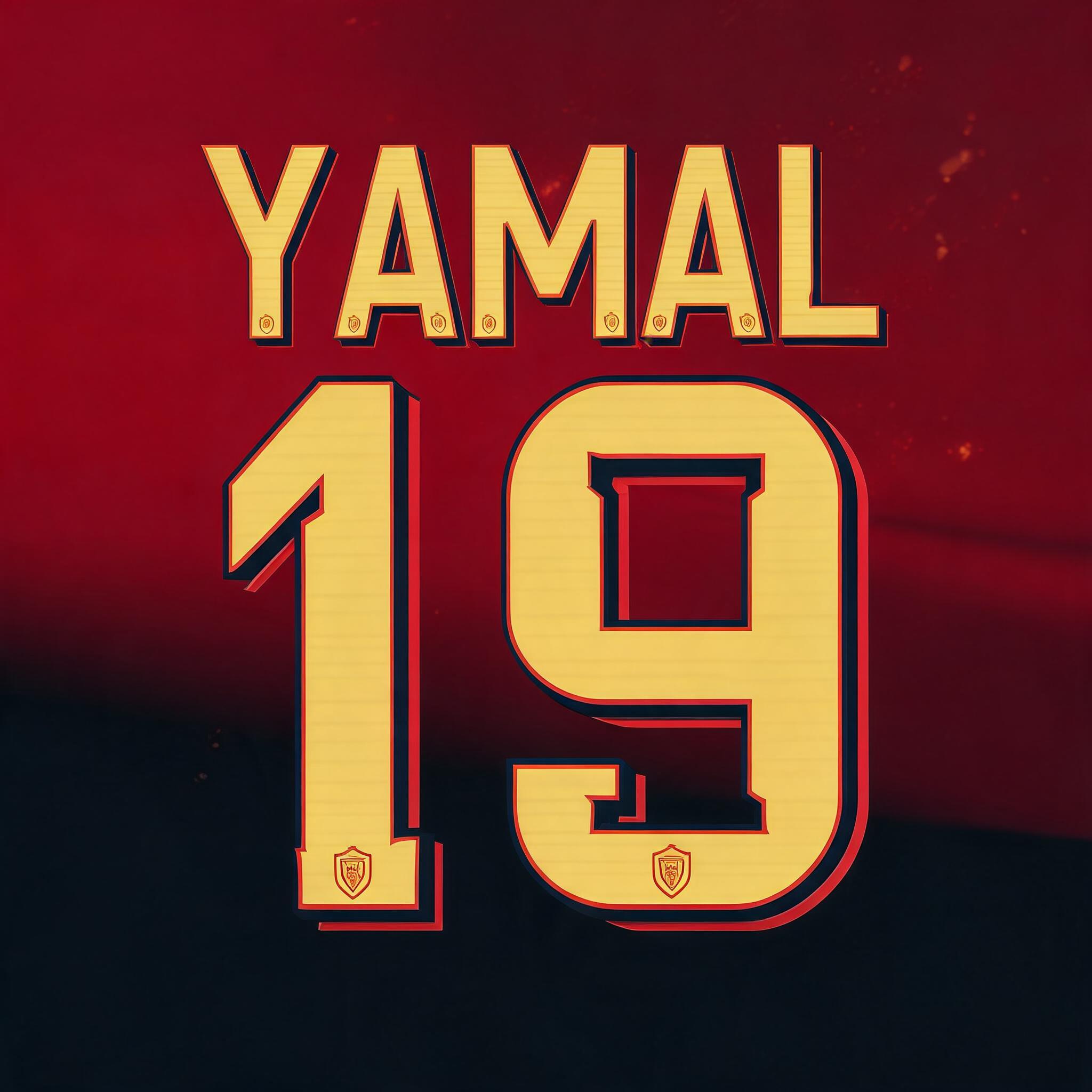 "YAMAL
19" — Sports Football | AI Text Effect Generator