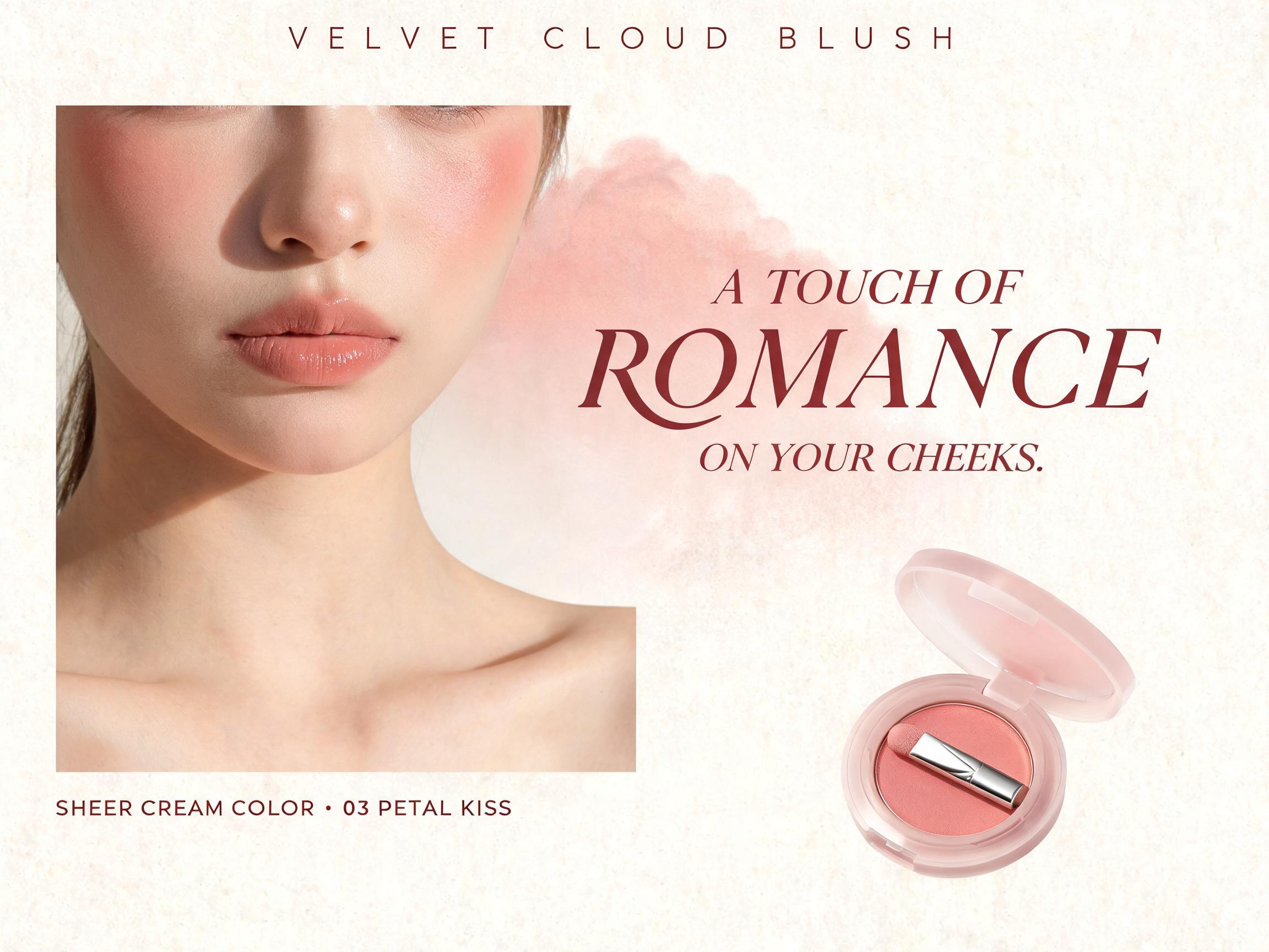 "Just a touch of romance on your cheeks." — Y2k | AI Text Effect Generator