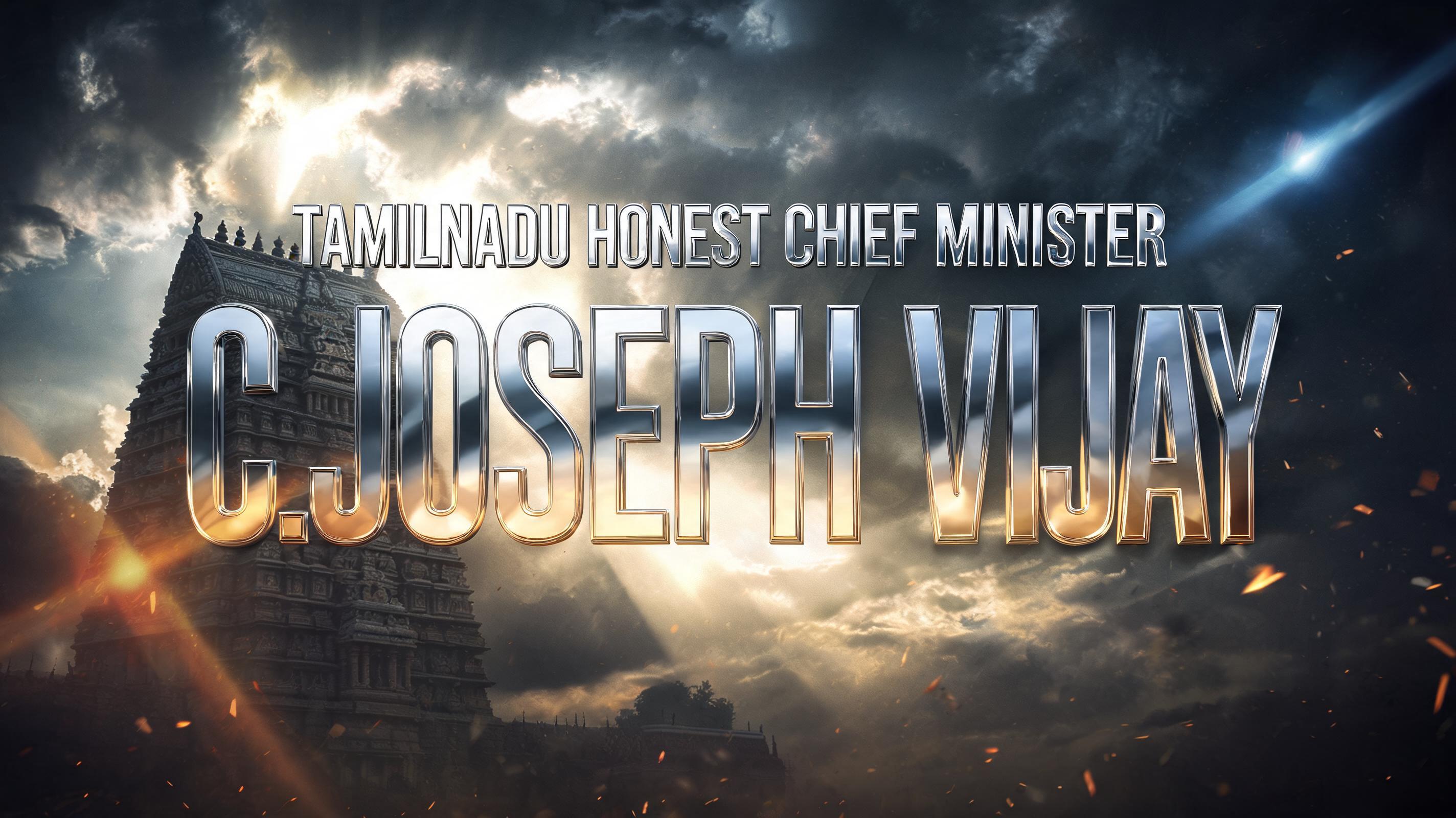 "Tamilnadu honest  chief minister 
C.joesph vijay" — Cinematic Blockbuster text effect