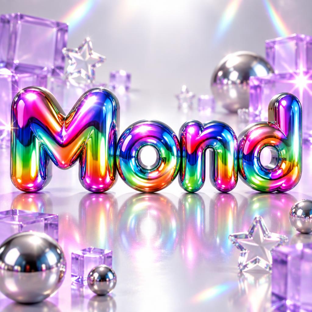 "Mond" — Y2k Chrome | AI Text Effect Generator