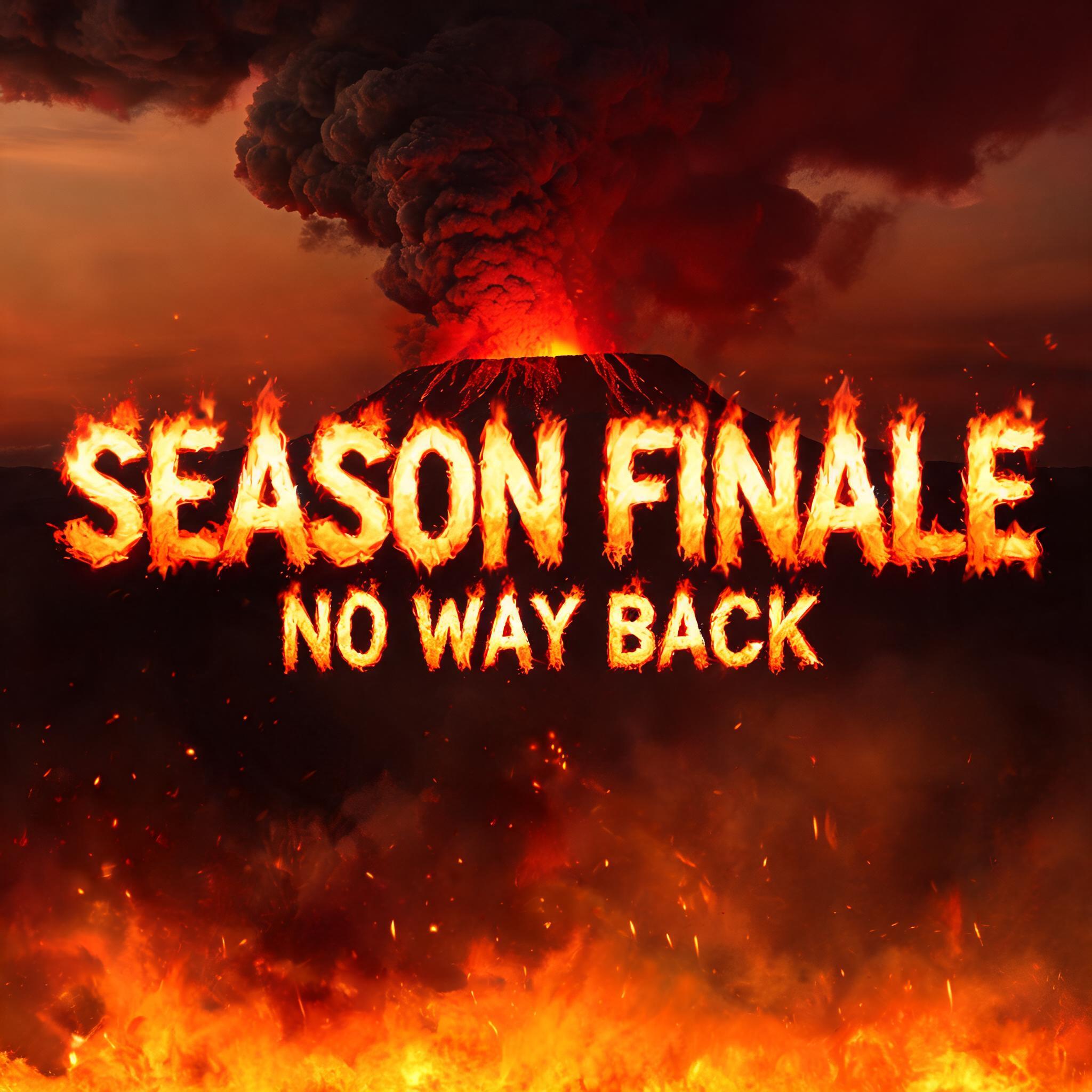 "SEASON FINALE
NO WAY BACK" — Fire Smoke | AI Text Effect Generator