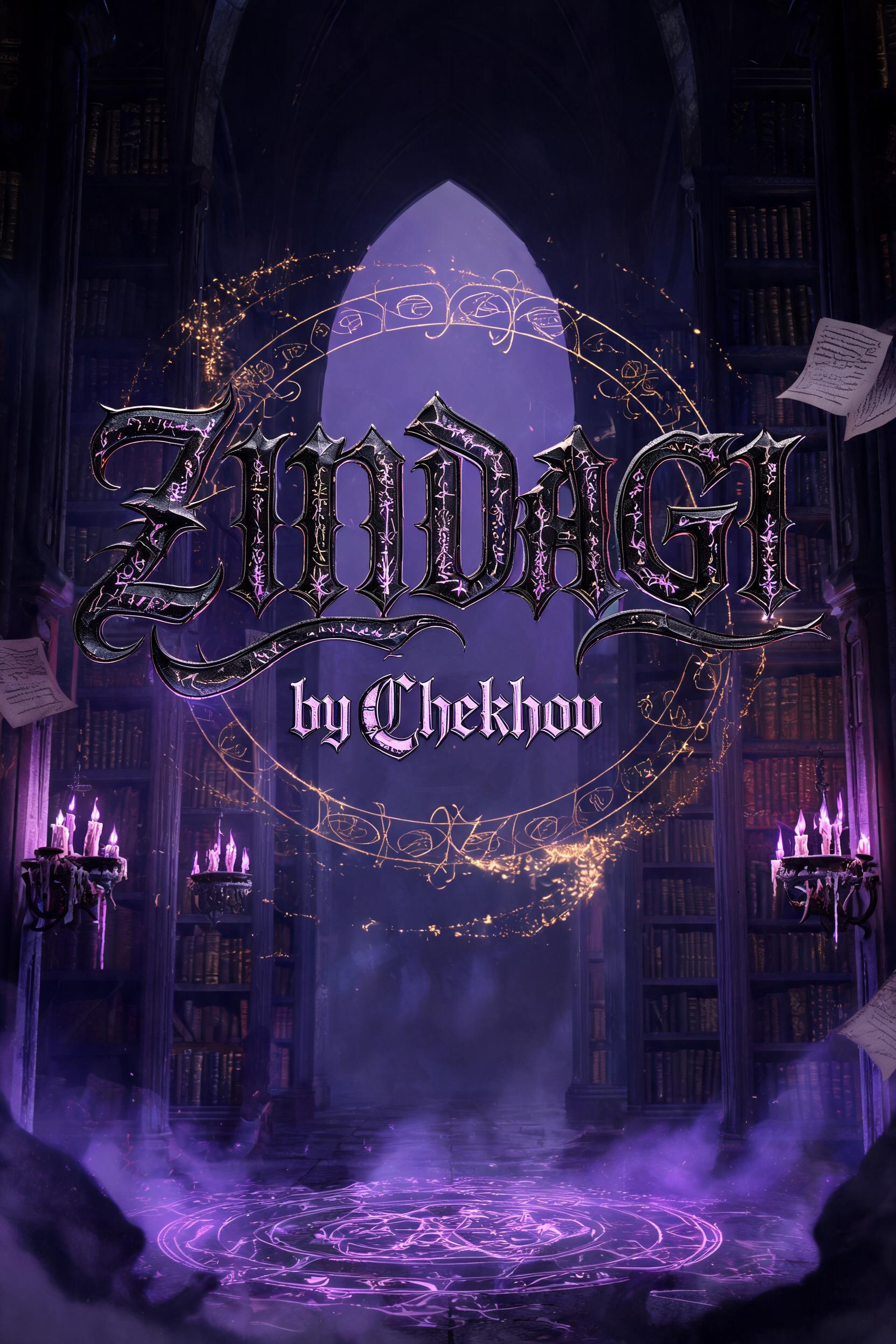 "Zindagi by Chekhov" — Magic Fantasy | AI Text Effect Generator