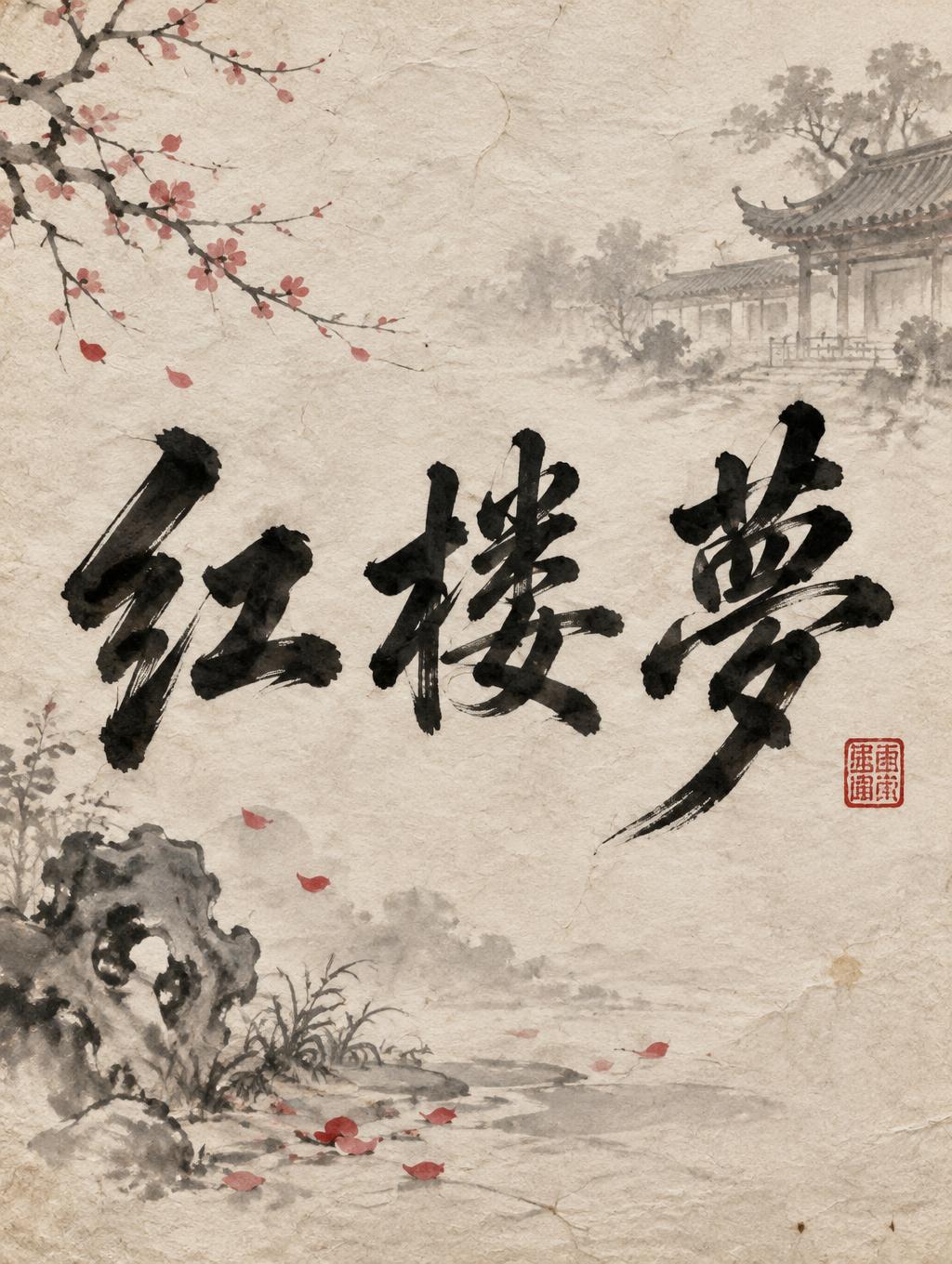 "红楼梦" — Brush Chinese Ink | AI Text Effect Generator