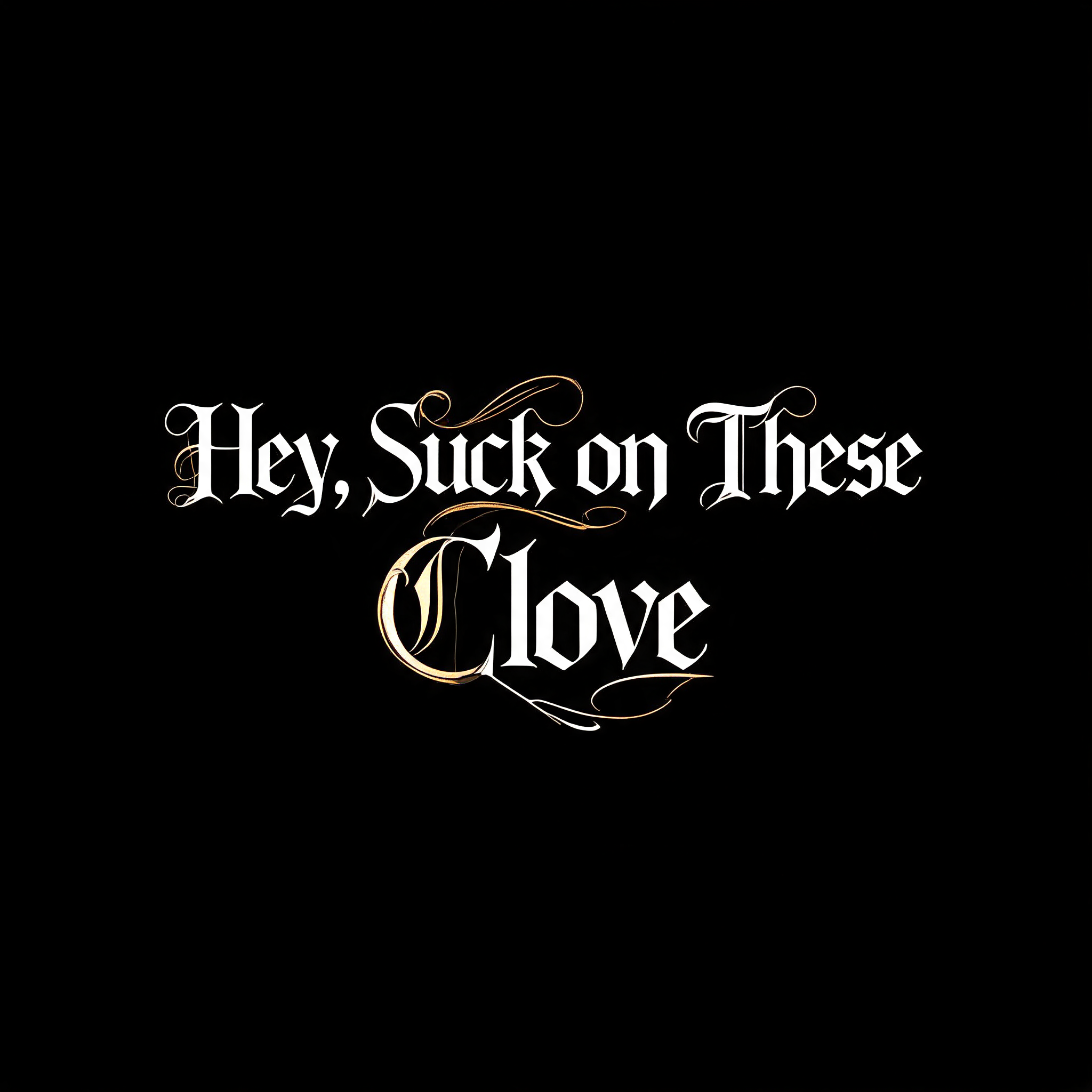 "Hey, Suck on These Clove" — Gothic Font | AI Text Effect Generator