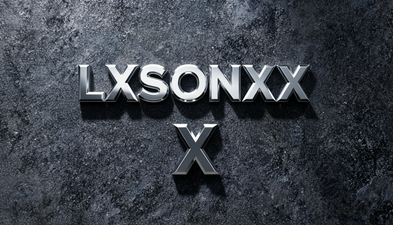 "LXSONXX" — Chrome Metal 3d | AI Text Effect Generator
