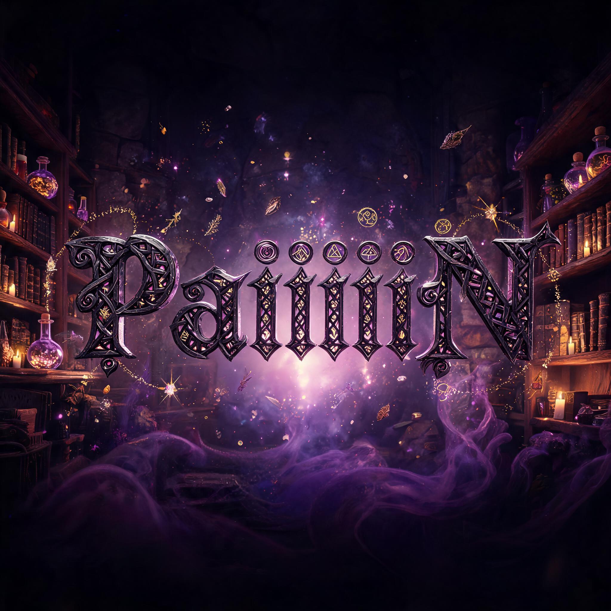 "PaiiiiiN" — Magic Fantasy text effect