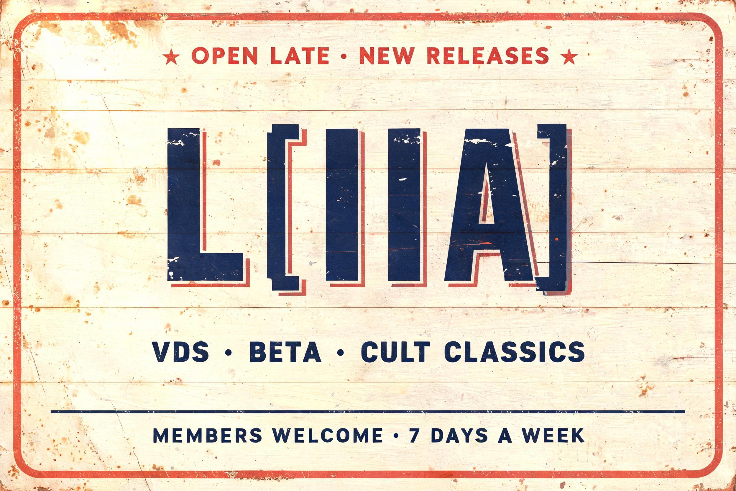 "L[IA]" — Vintage | AI Text Effect Generator
