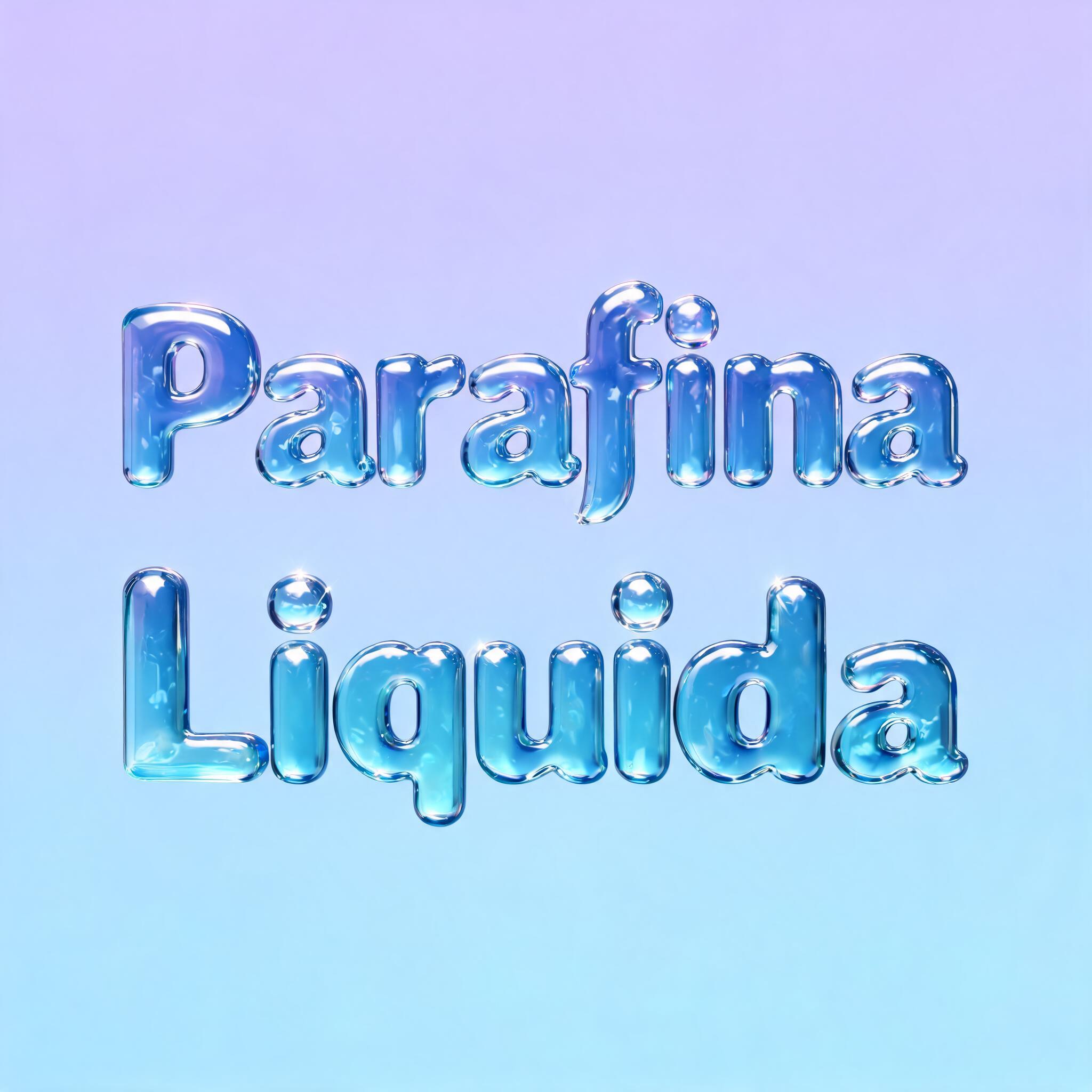 "Parafina Liquida" — Glass Liquid | AI Text Effect Generator