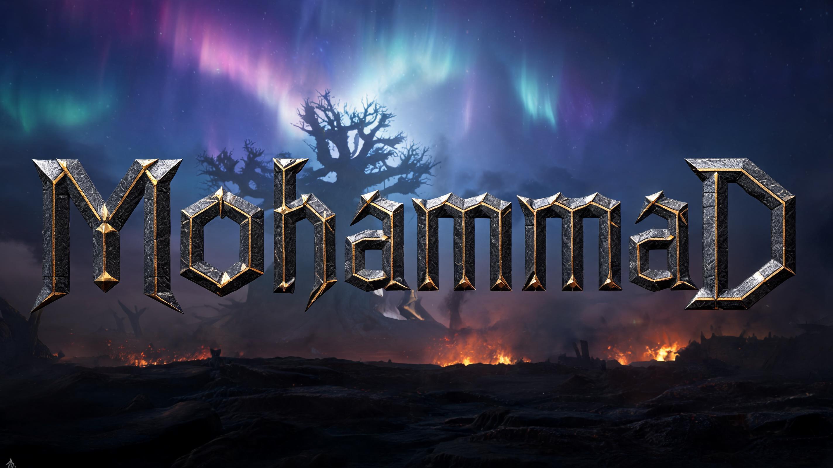 "MohammaD" — Viking | AI Text Effect Generator