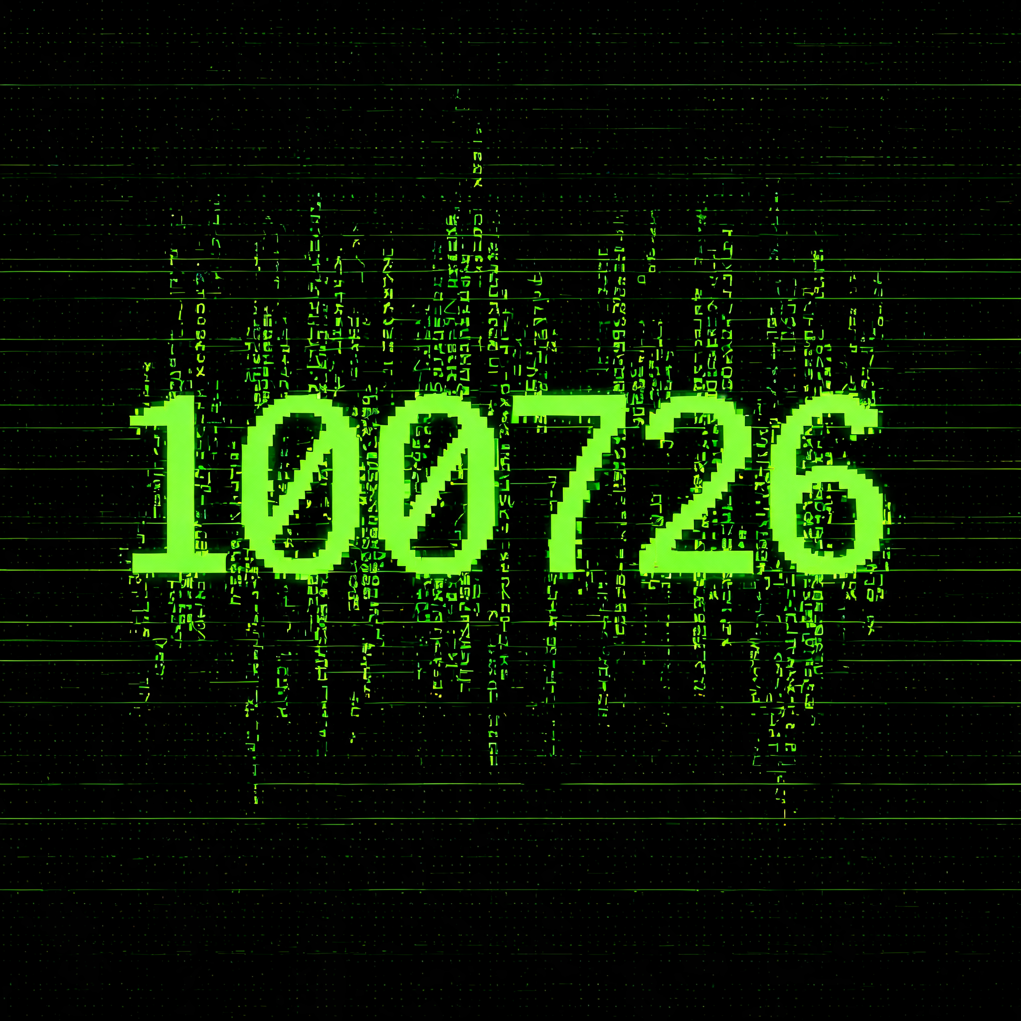 "100726" — Cyberpunk Data Stream | AI Text Effect Generator