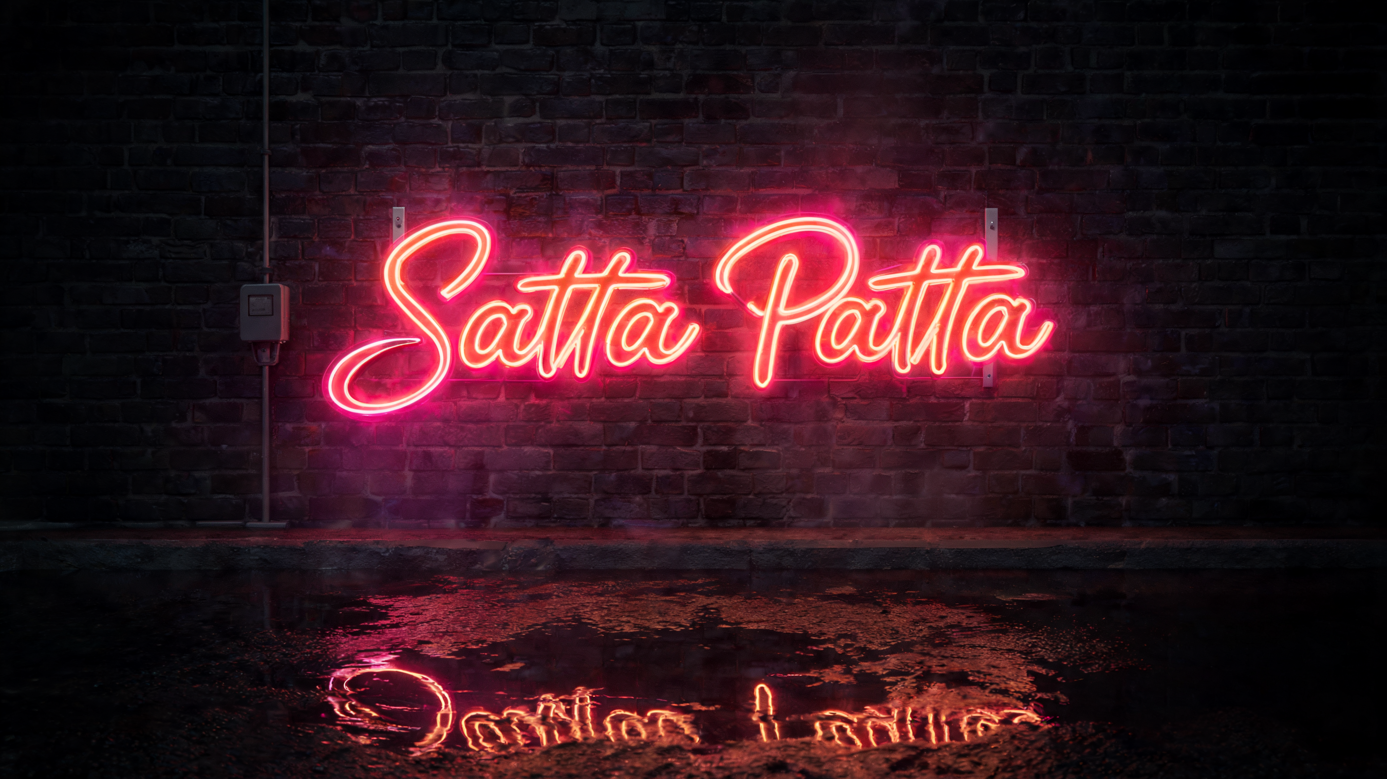 "Satta Patta" — Cursive Modern text effect