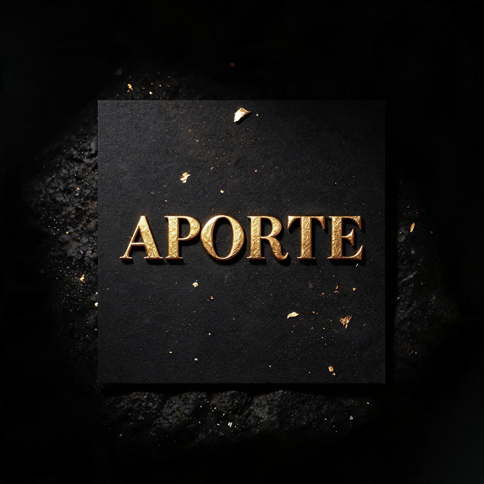 "APORTE
" — Luxury Gold | AI Text Effect Generator