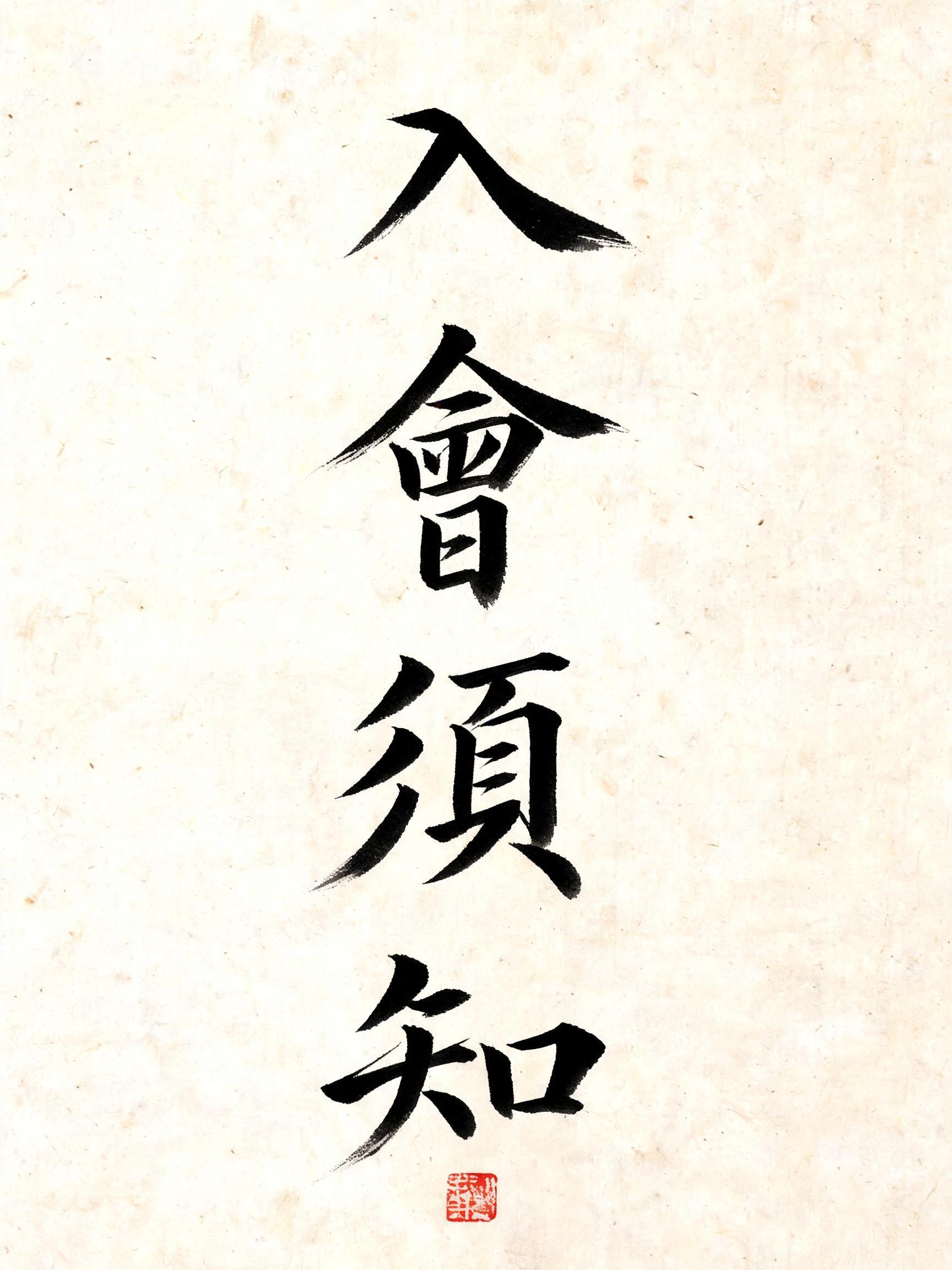 "入會須知" — Brush Chinese Ink | AI Text Effect Generator
