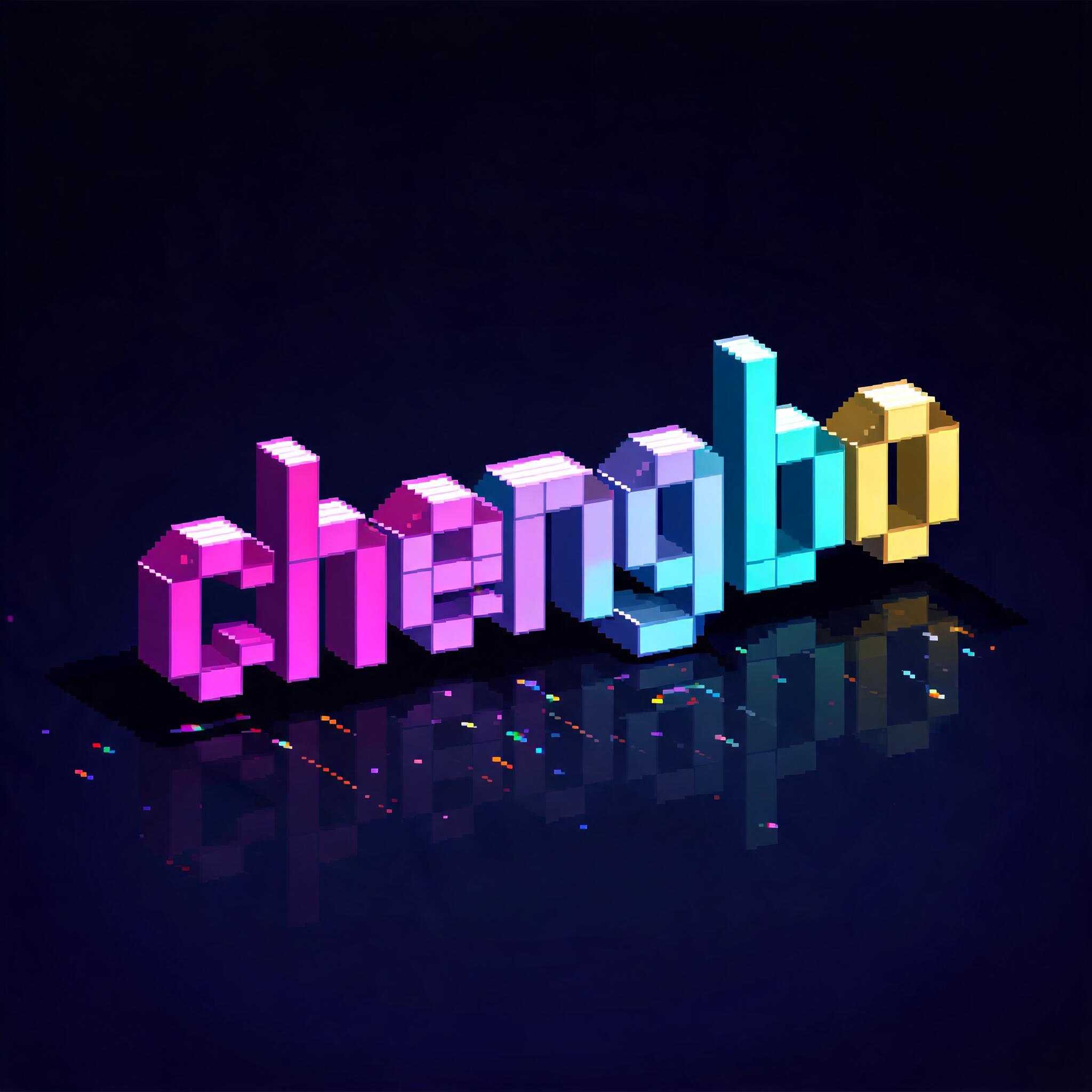 "chengbo" — Pixel Art text effect