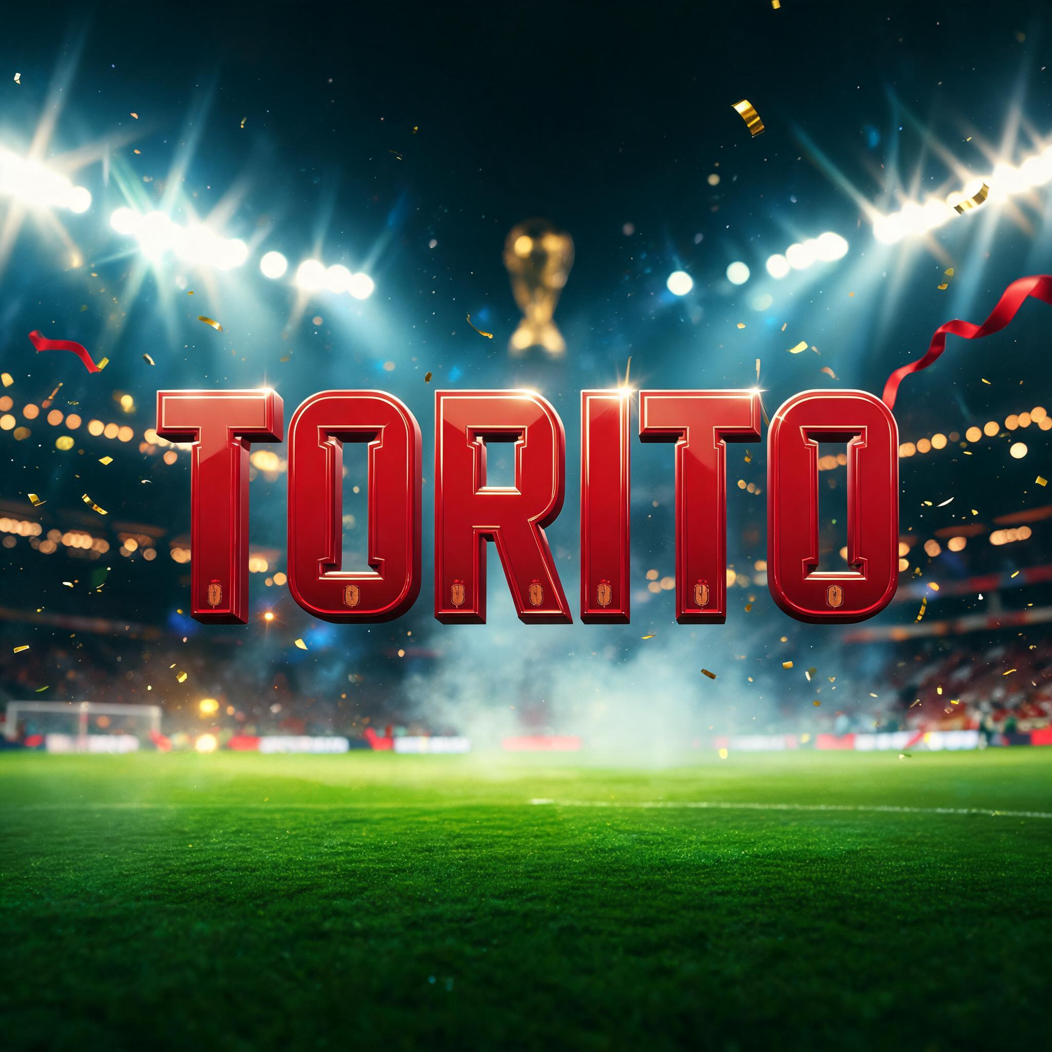 "TORITO" — Sports Football | AI Text Effect Generator