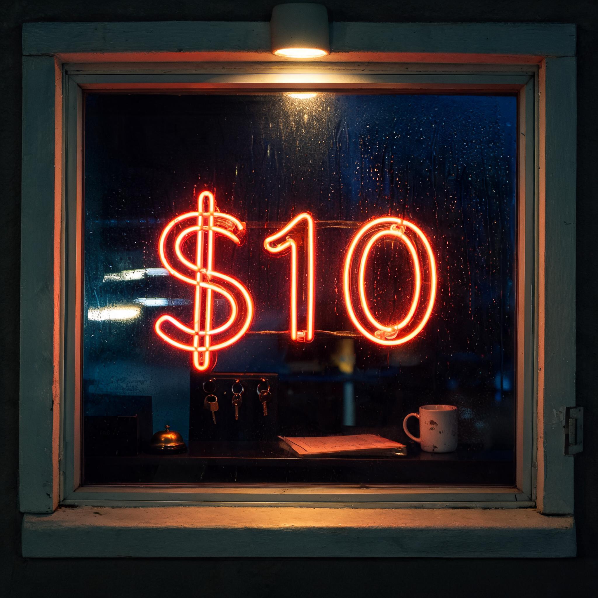"$10" —  | AI Text Effect Generator