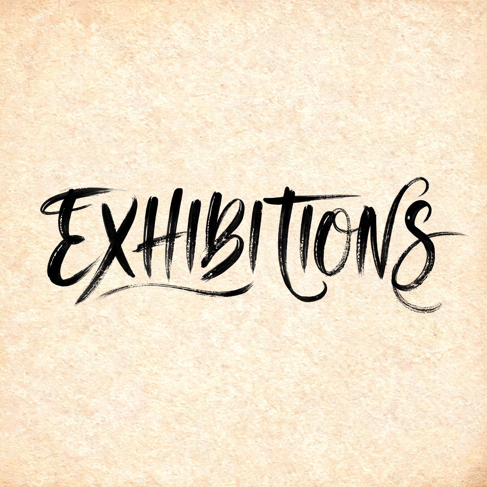 "exhibitions" — Brush Stroke | AI Text Effect Generator