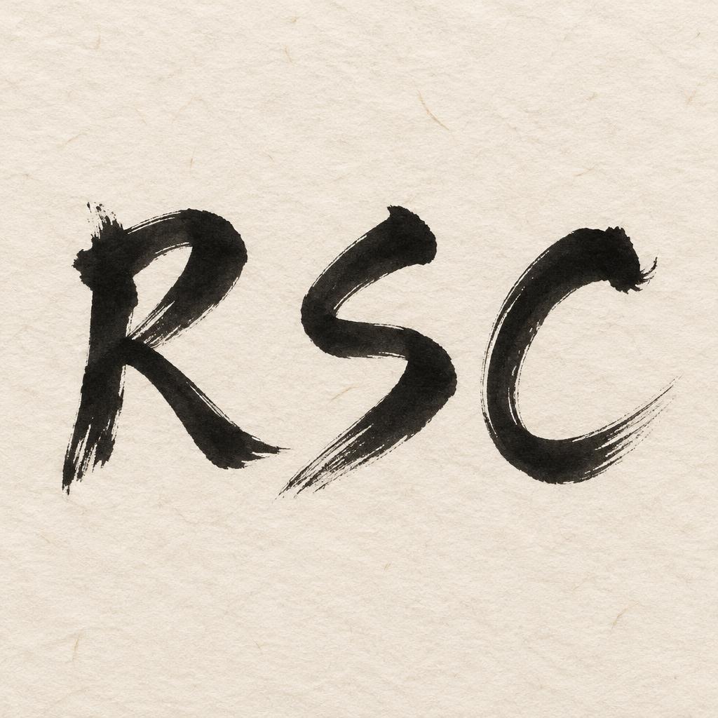 "RSC" — Brush Japanese Ink | AI Text Effect Generator