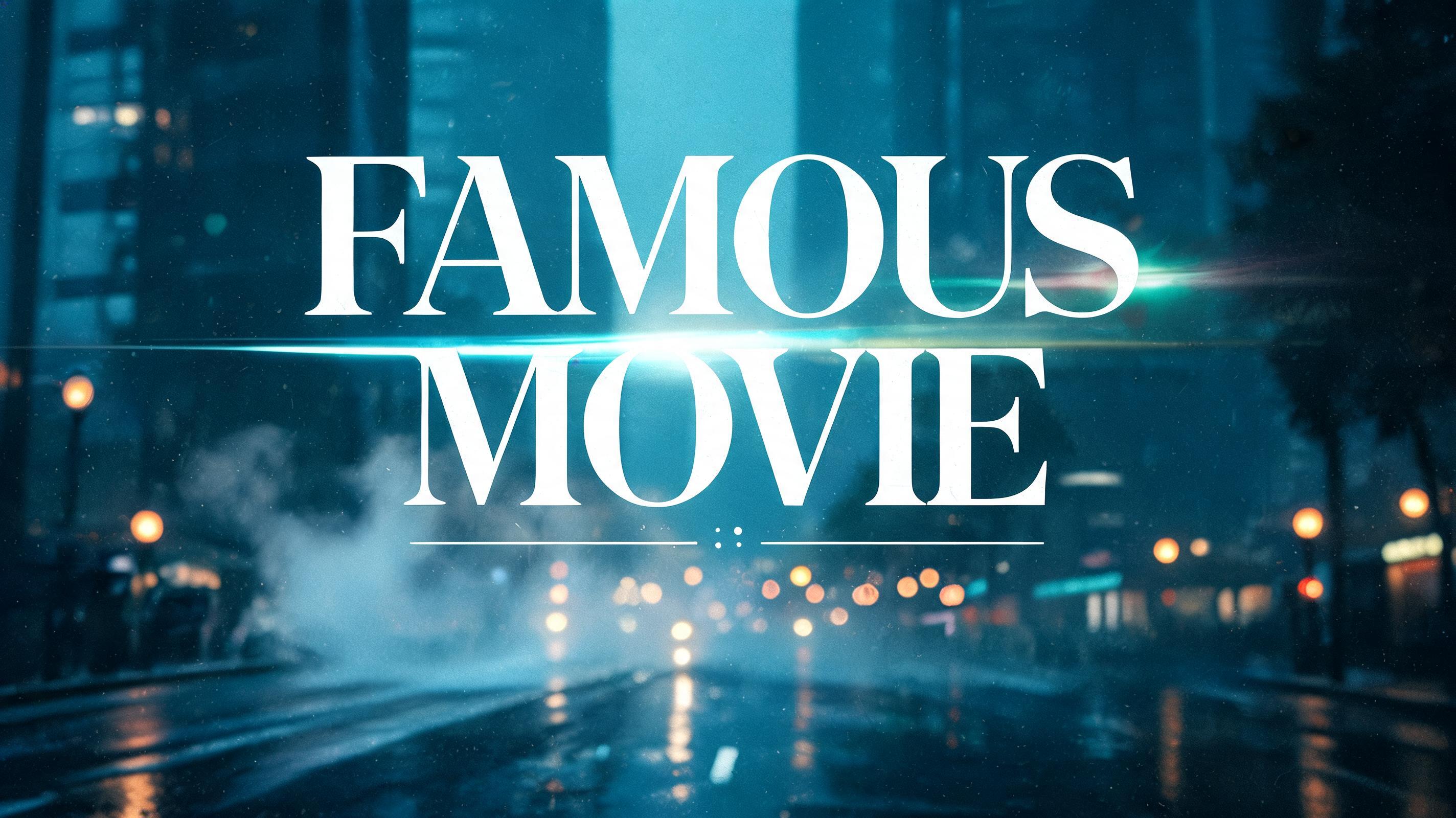 "FAMOUS MOVIE" — Cinematic Netflix | AI Text Effect Generator