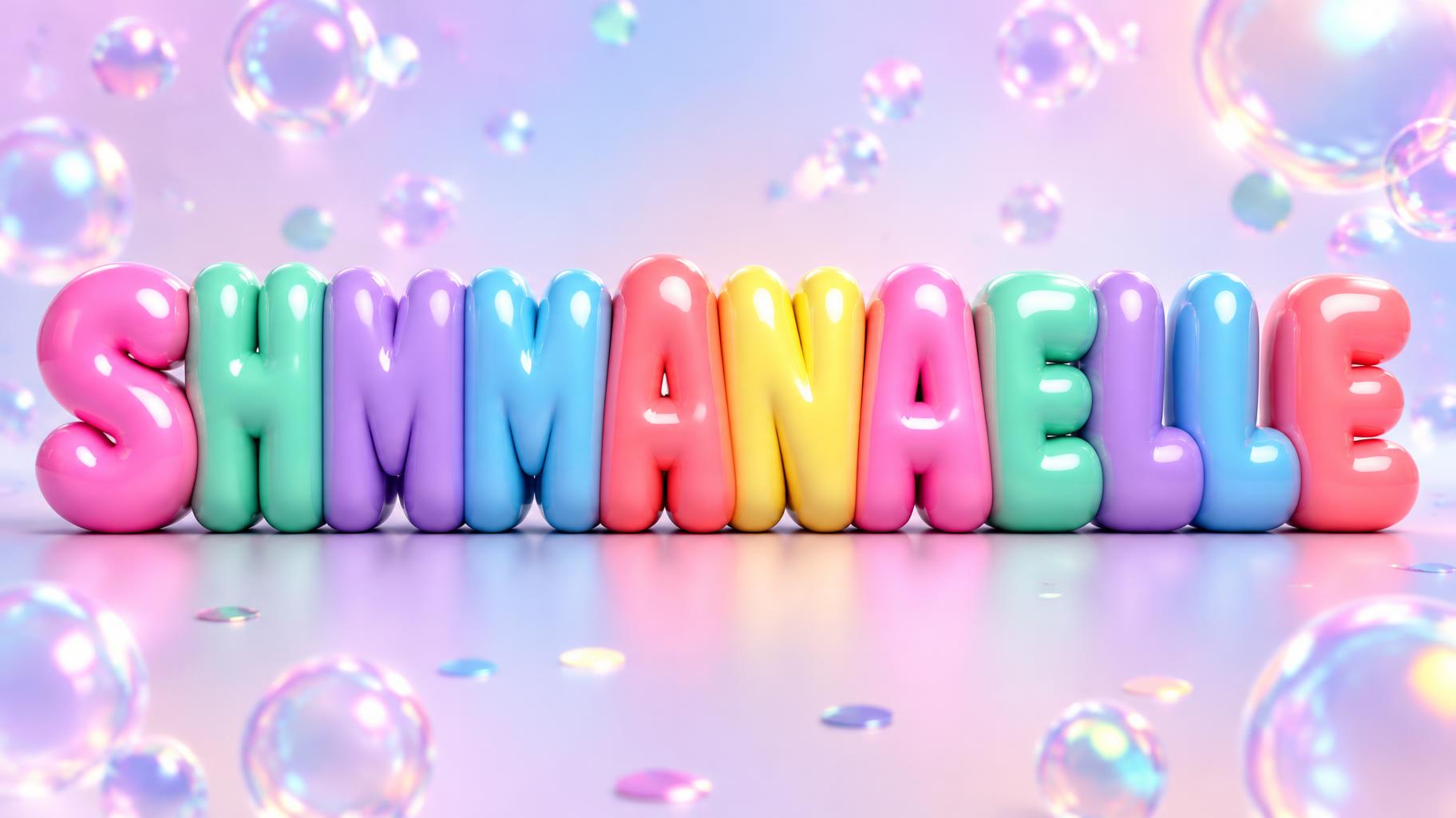"SHMMANAELLE" — 3d Bold Inflated | AI Text Effect Generator