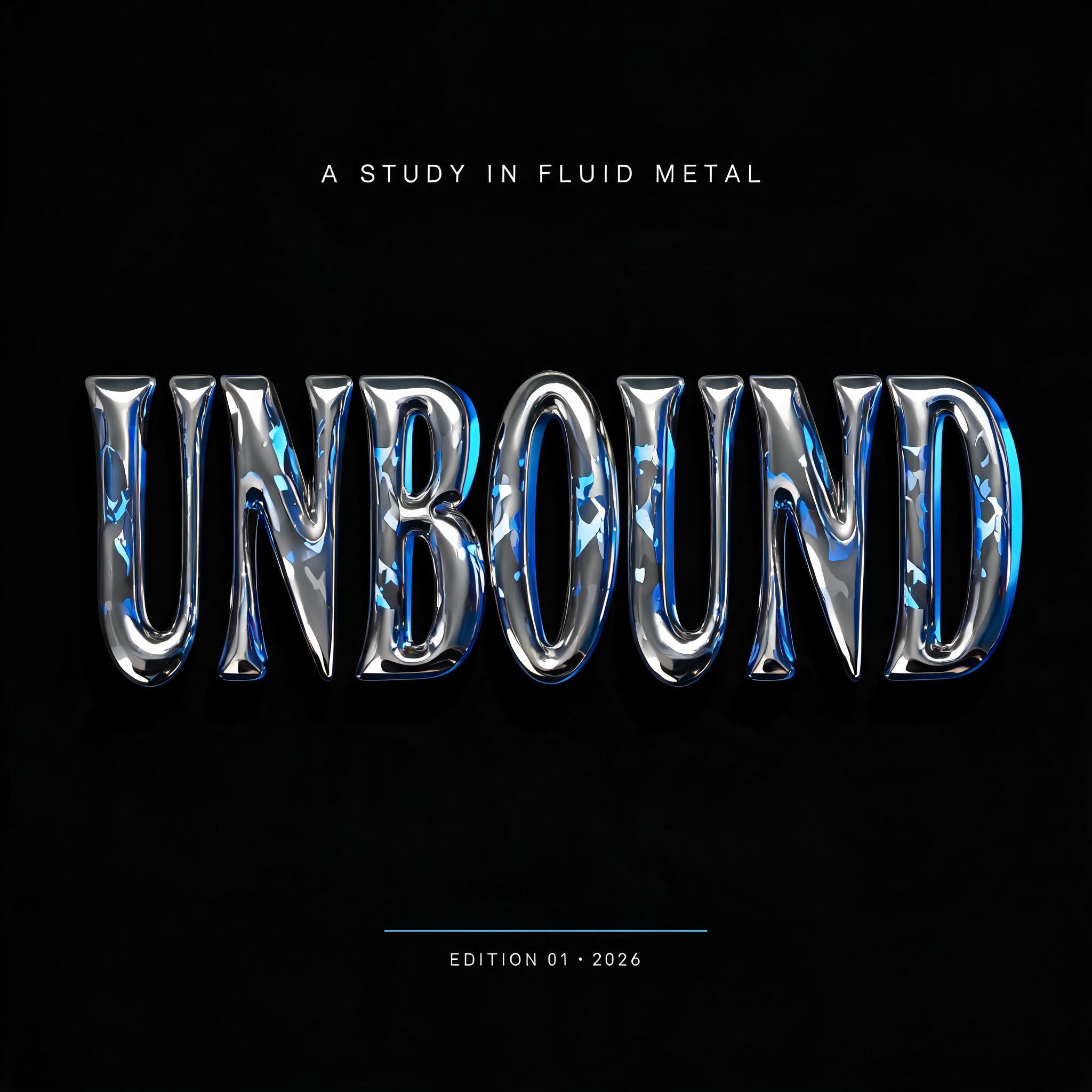 "UNBOUND" — Chrome Metal 3d | AI Text Effect Generator