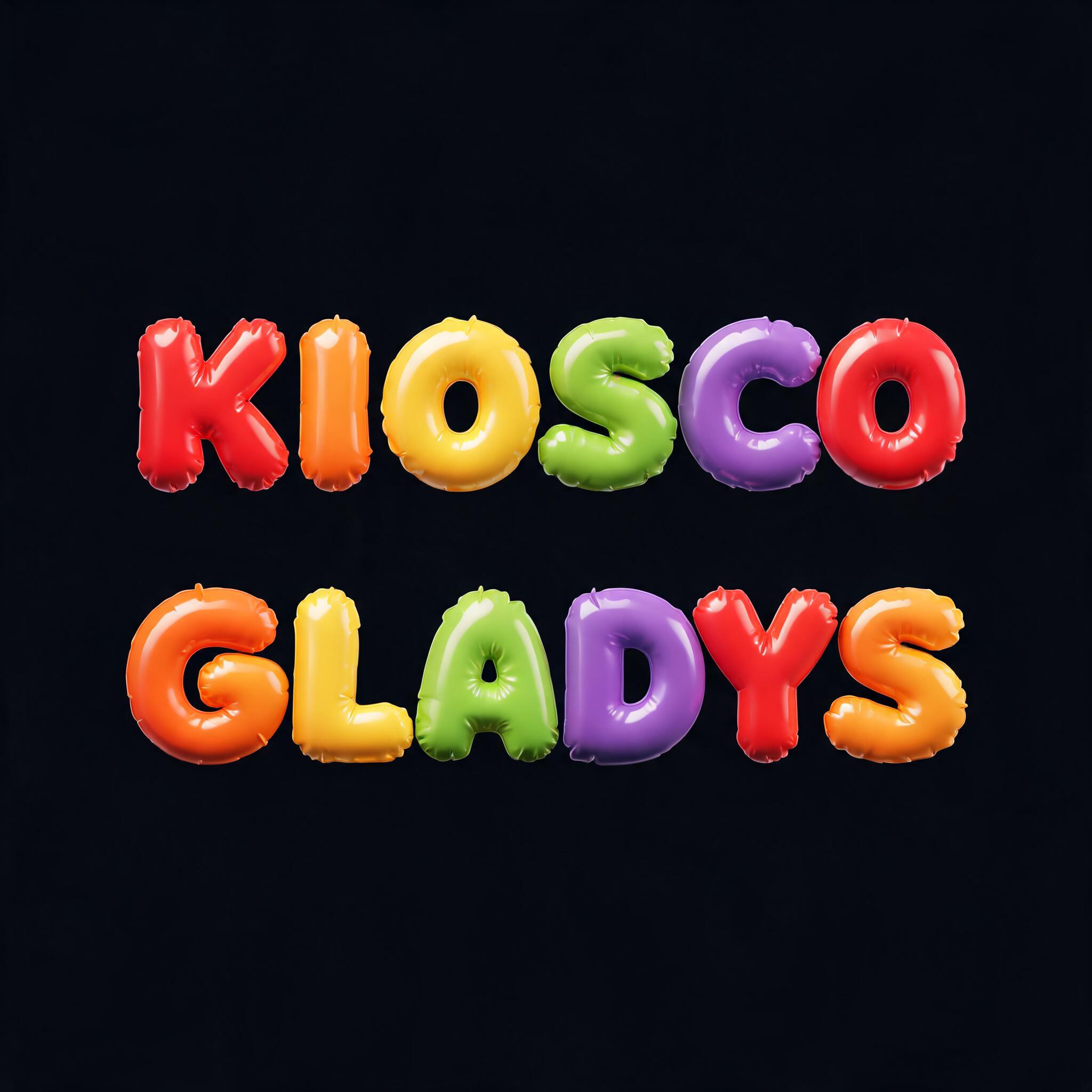 "Kiosco Gladys" — Y2k Bubbly | AI Text Effect Generator