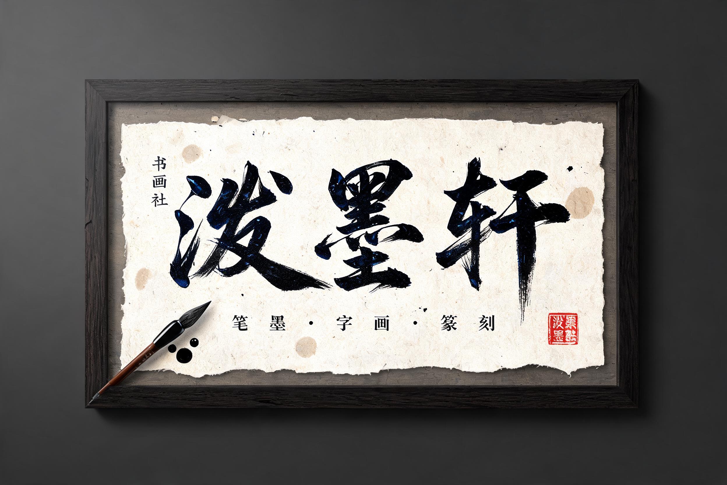 "泼墨轩
书画社
笔墨 · 字画 · 篆刻
泼墨" — Brush Stroke | AI Text Effect Generator