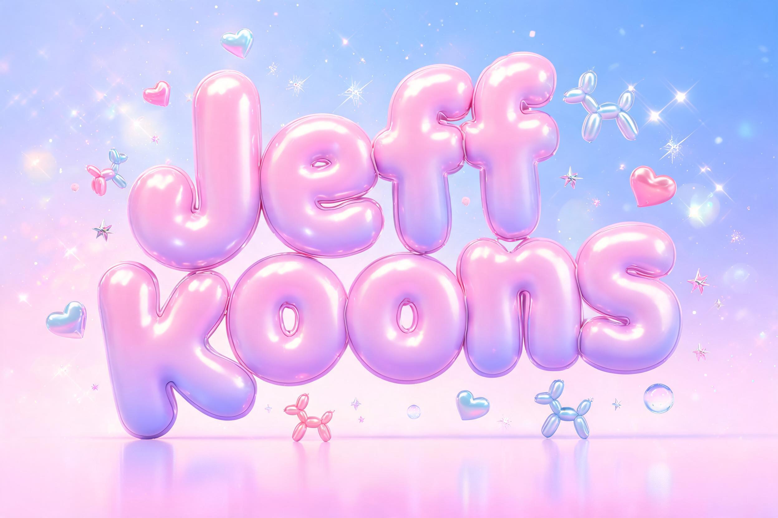 "Jeff Koons" — Y2k Bubbly | AI Text Effect Generator