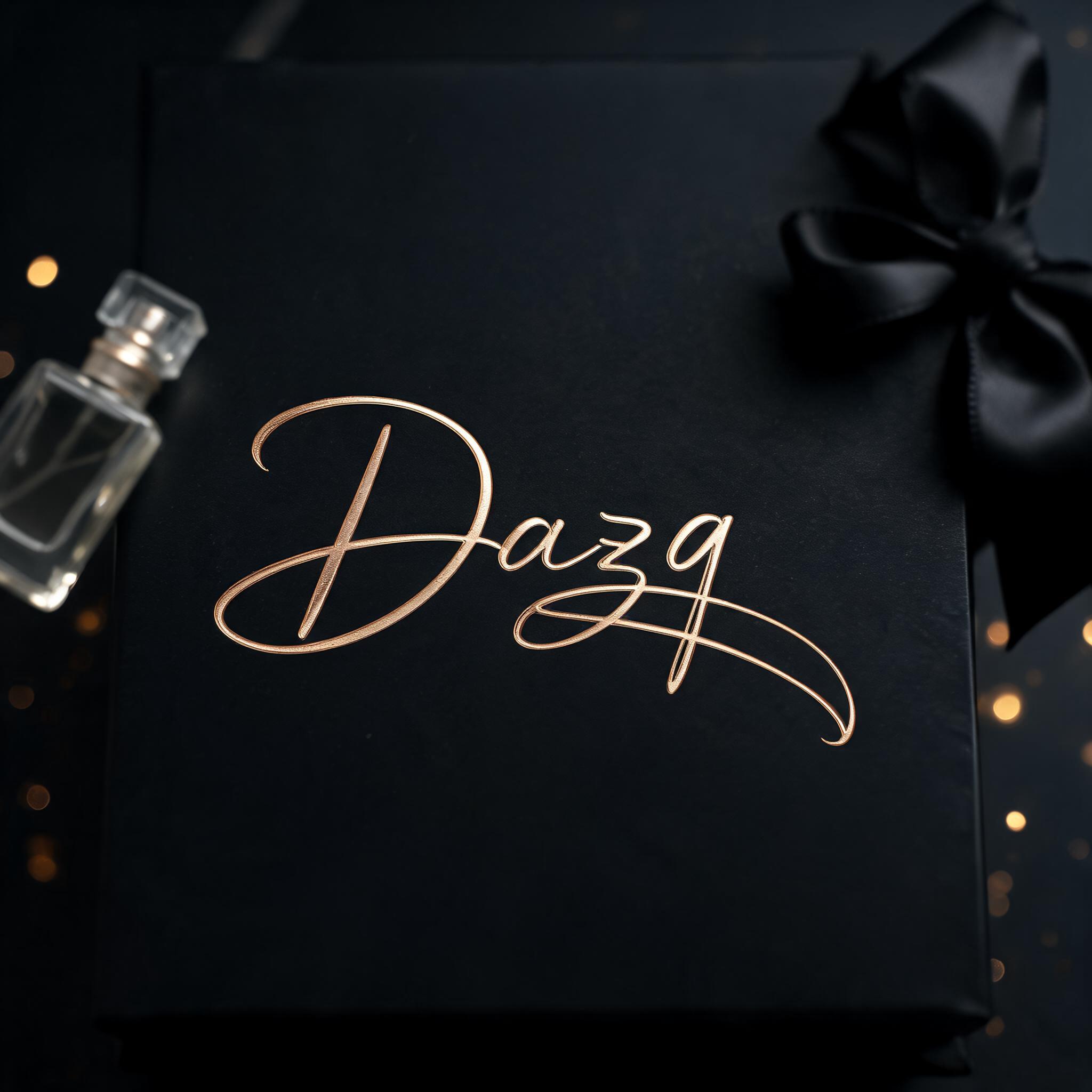 "Dazq" — Elegant Script text effect