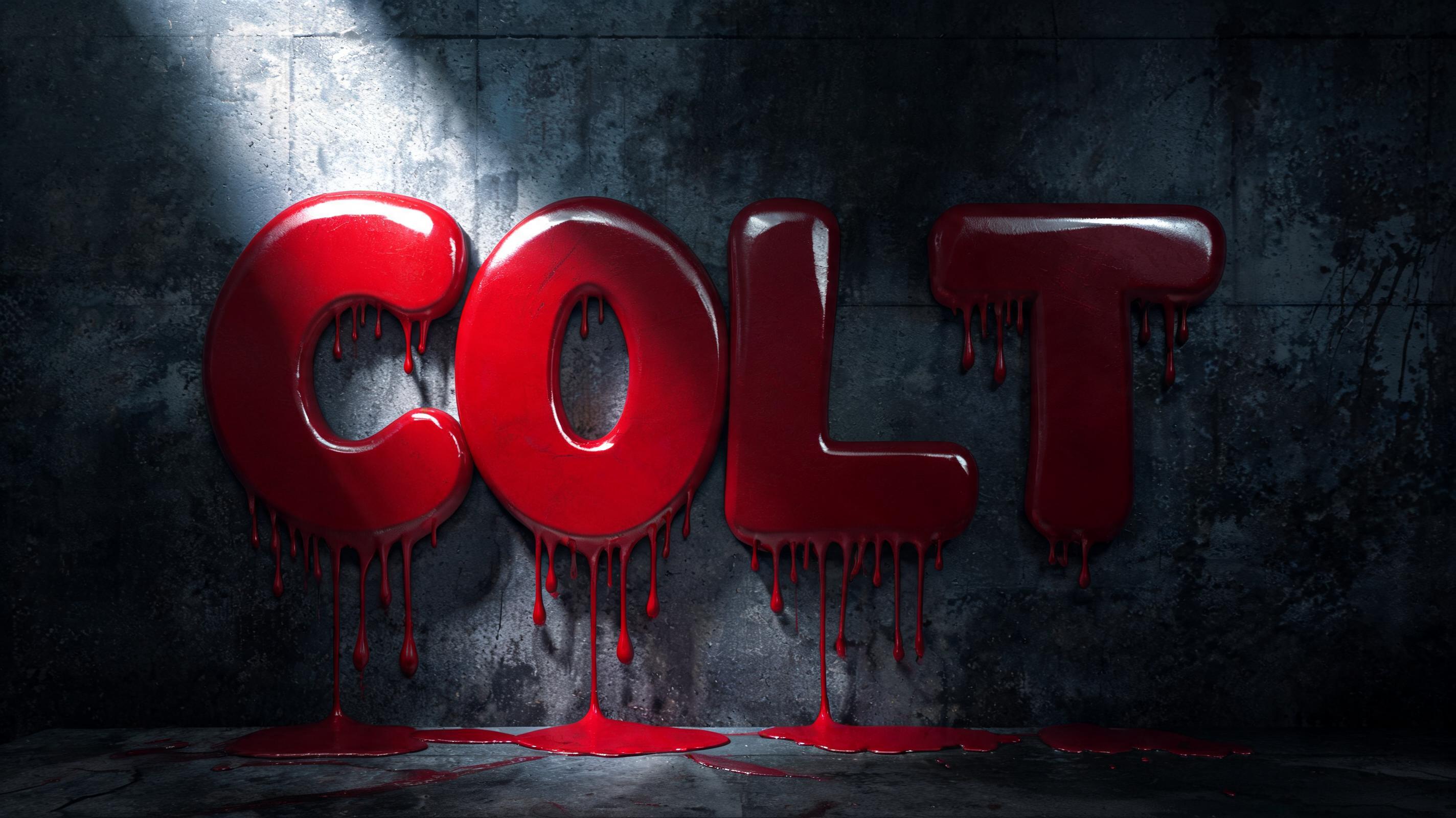 "COLT" — Drip Font | AI Text Effect Generator