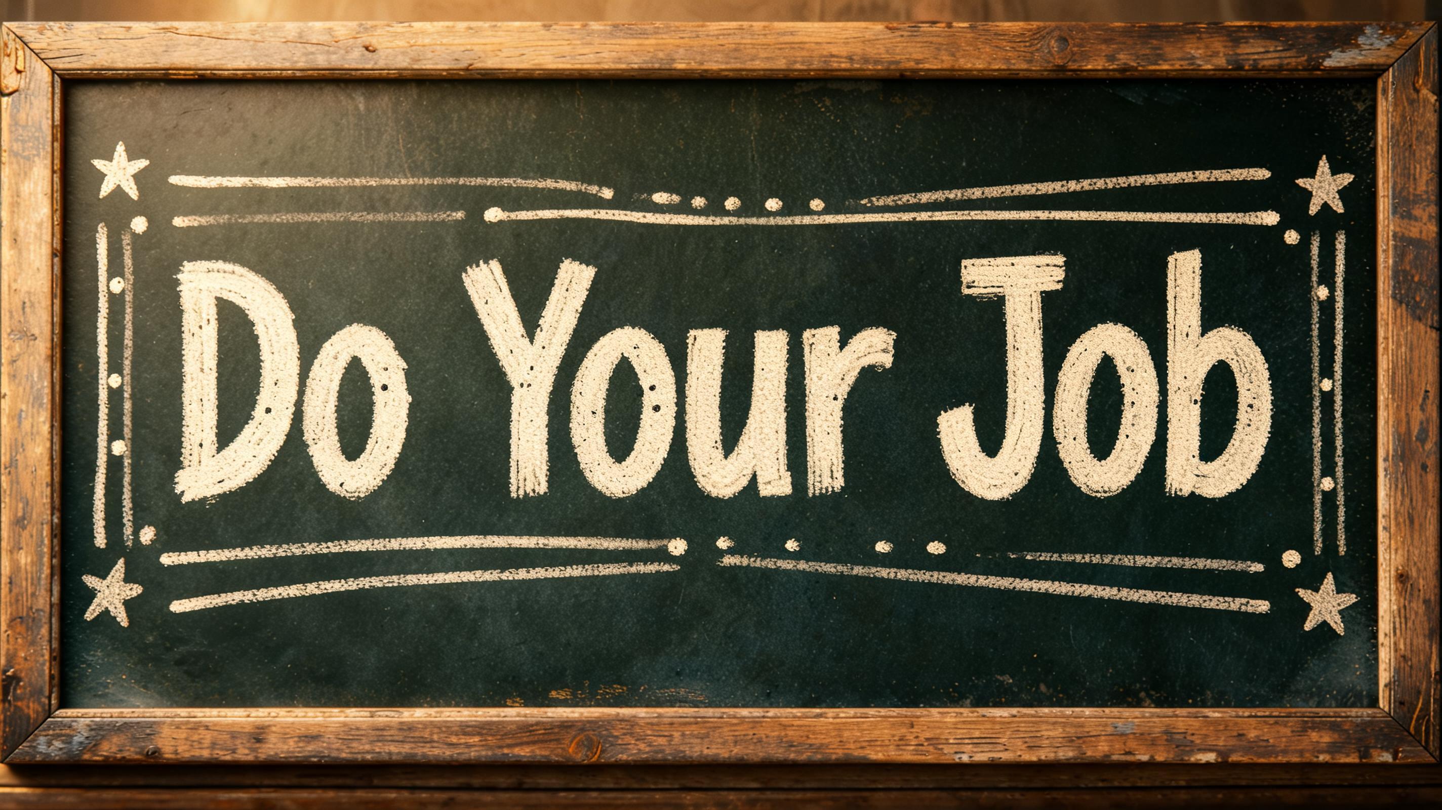 "Do Your Job" — Chalk | AI Text Effect Generator