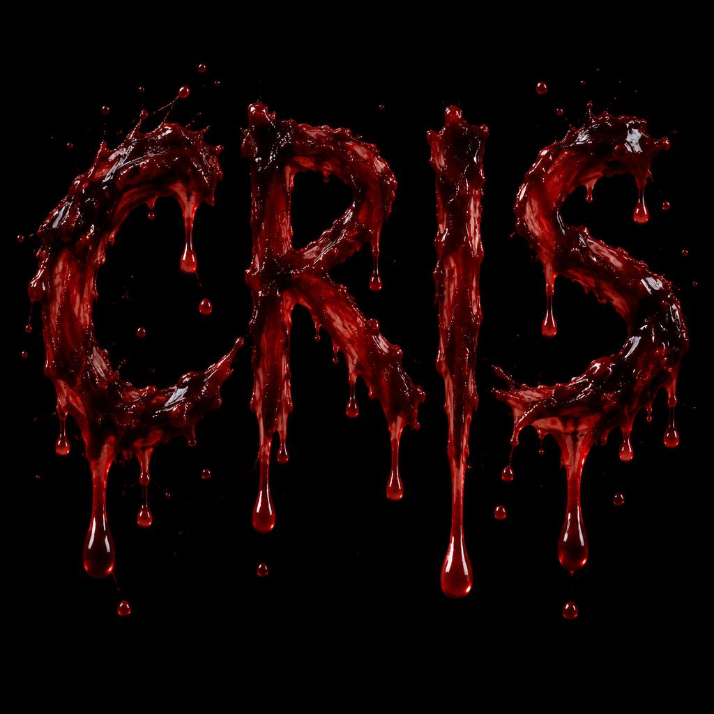 "CRIS" — Drip Font Blood | AI Text Effect Generator