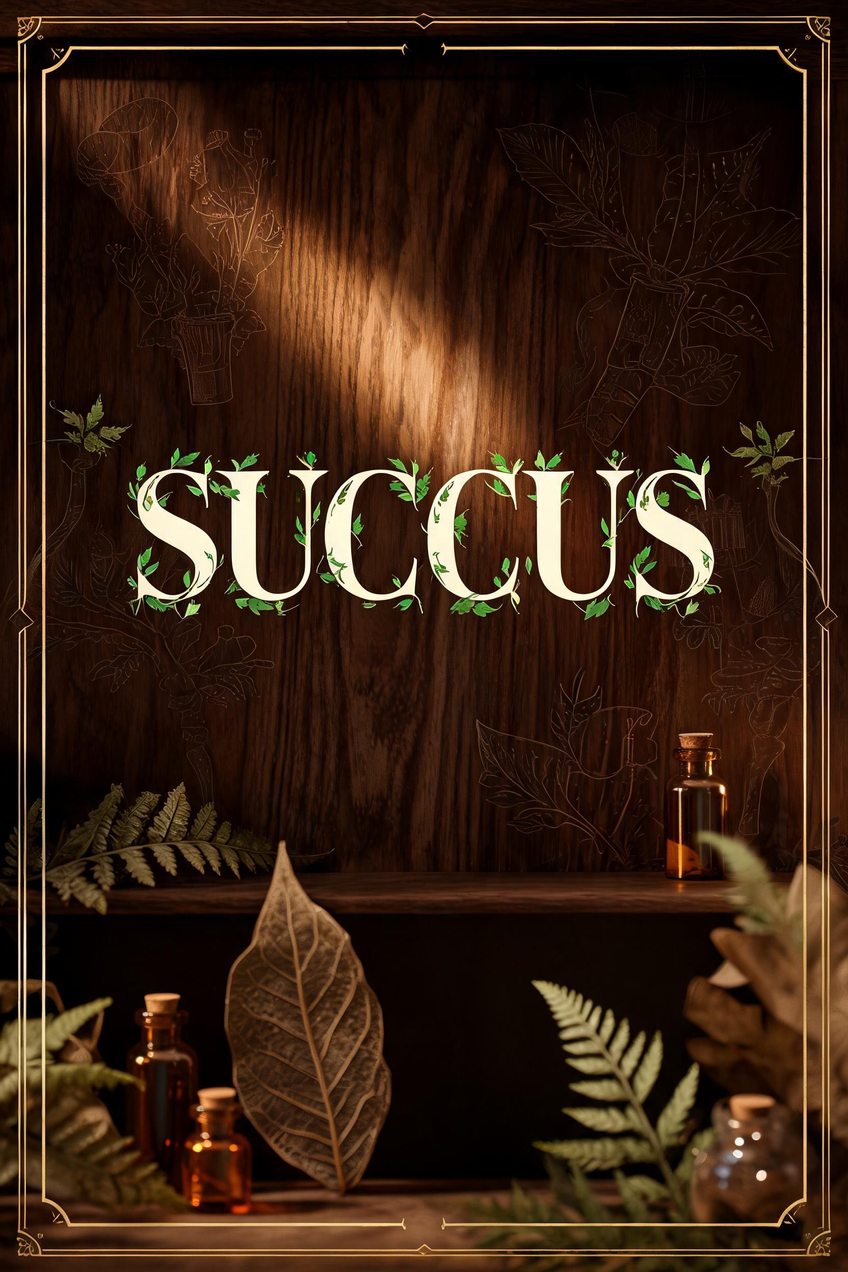 "Succus" —  | AI Text Effect Generator