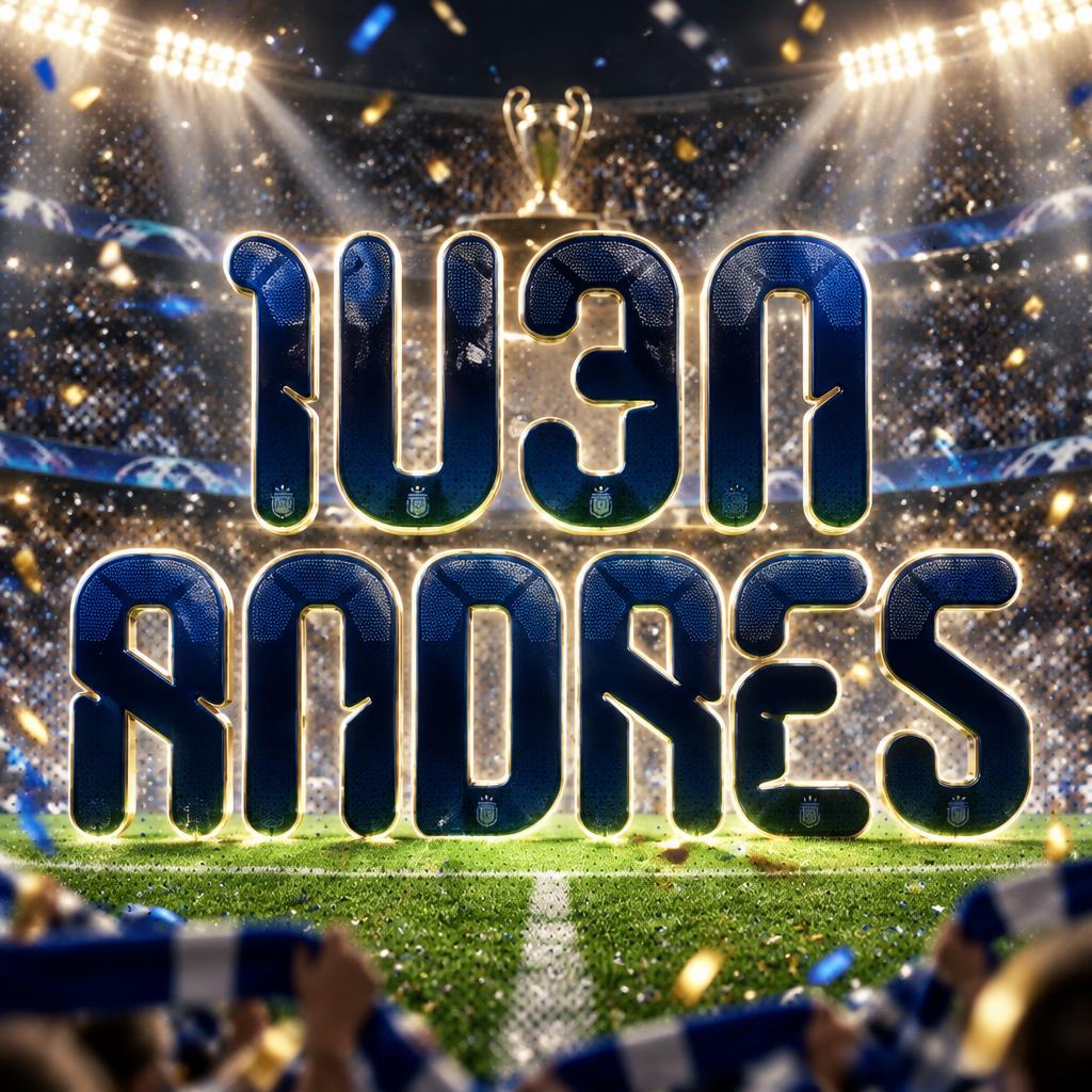 "juan andres" — Sports Football | AI Text Effect Generator