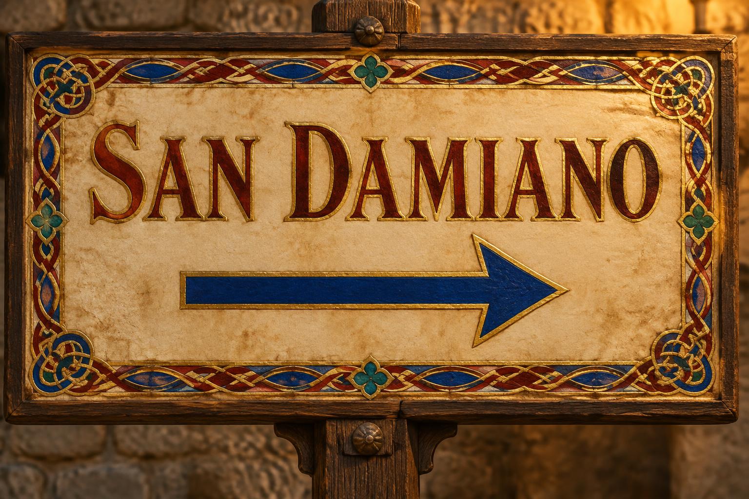 "SAN DAMIANO
→" — Medieval | AI Text Effect Generator
