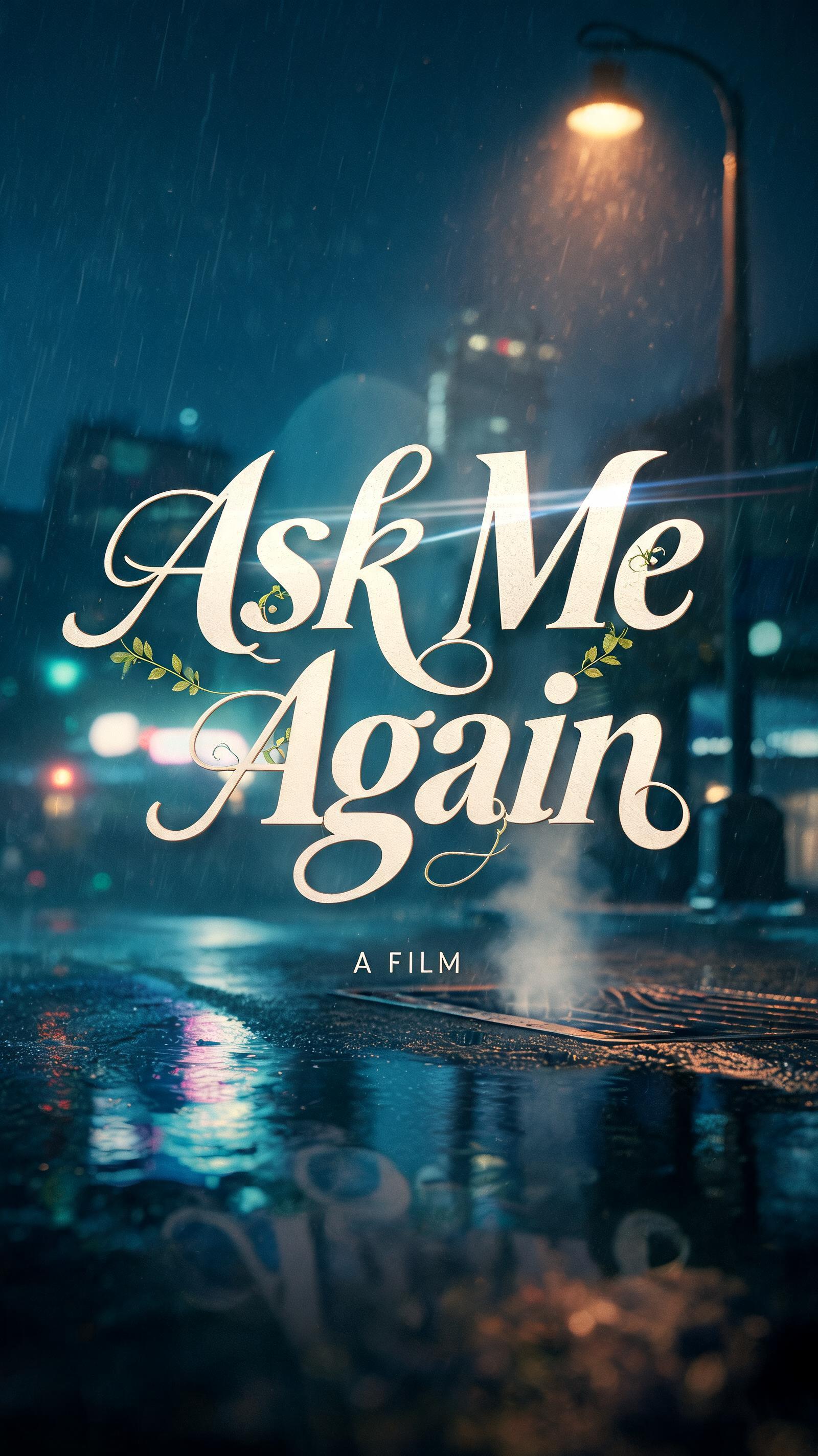 "Ask Me Again" — Cinematic | AI Text Effect Generator