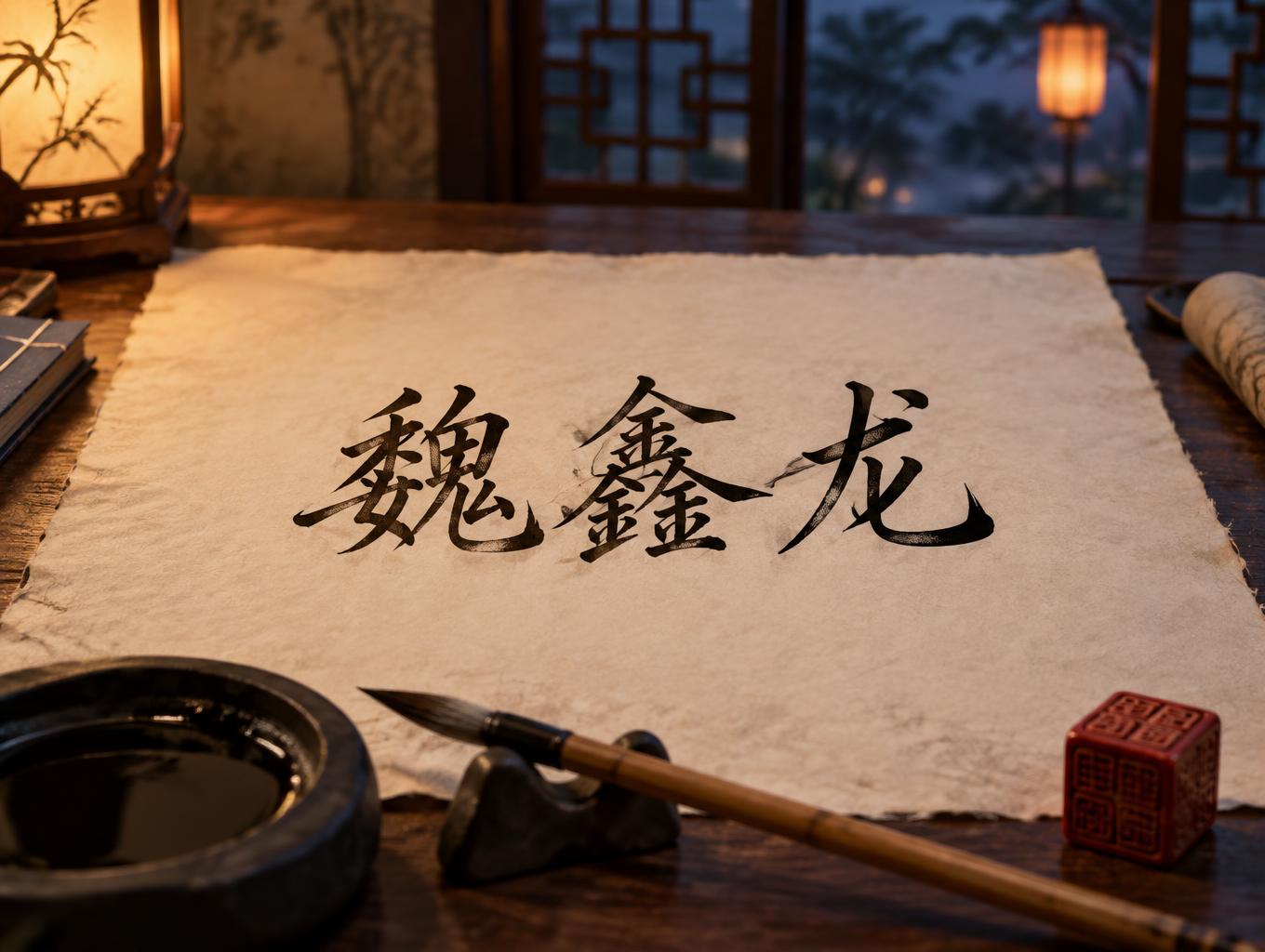 "魏鑫龙" —  | AI Text Effect Generator