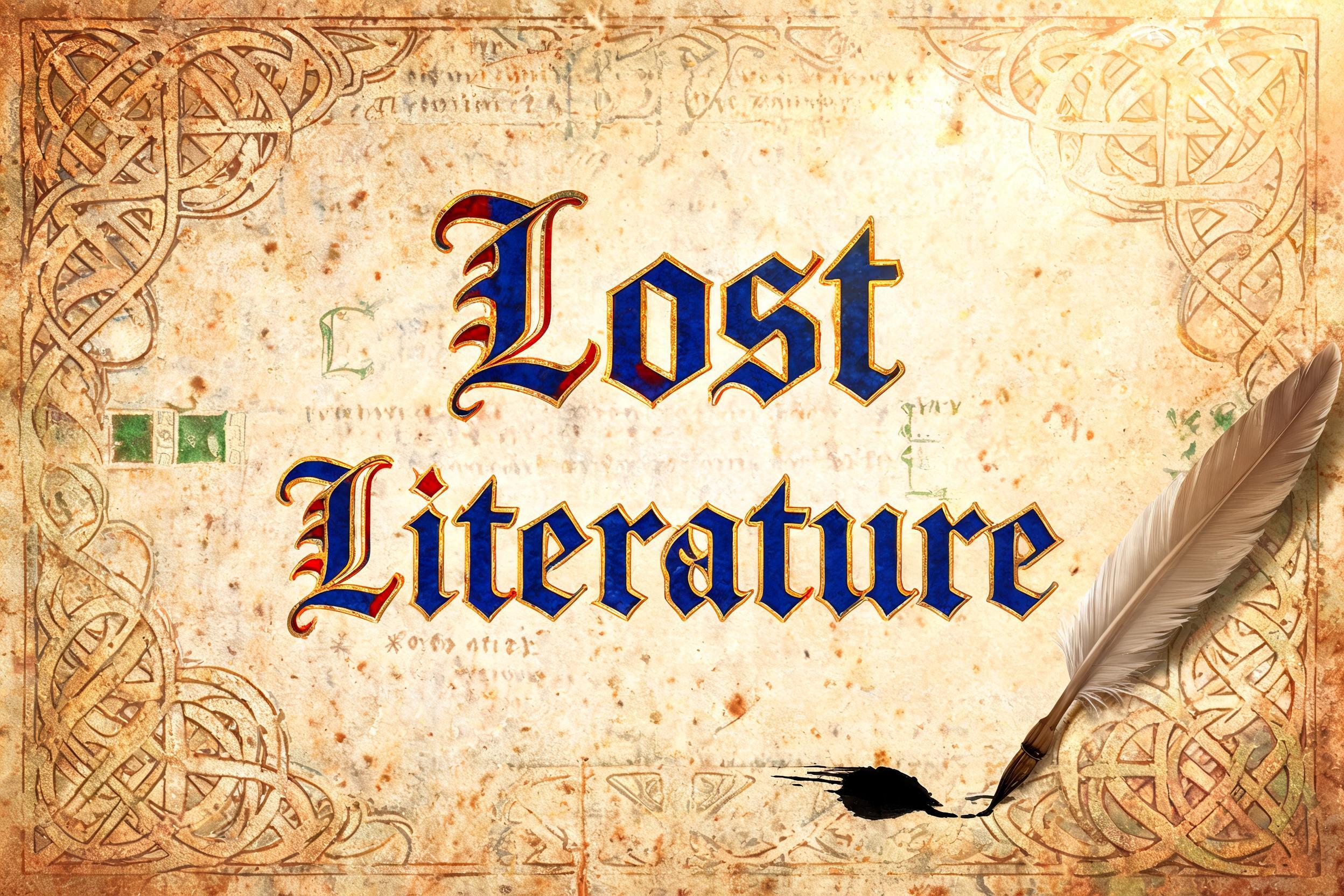 "Lost Literature" — Medieval | AI Text Effect Generator