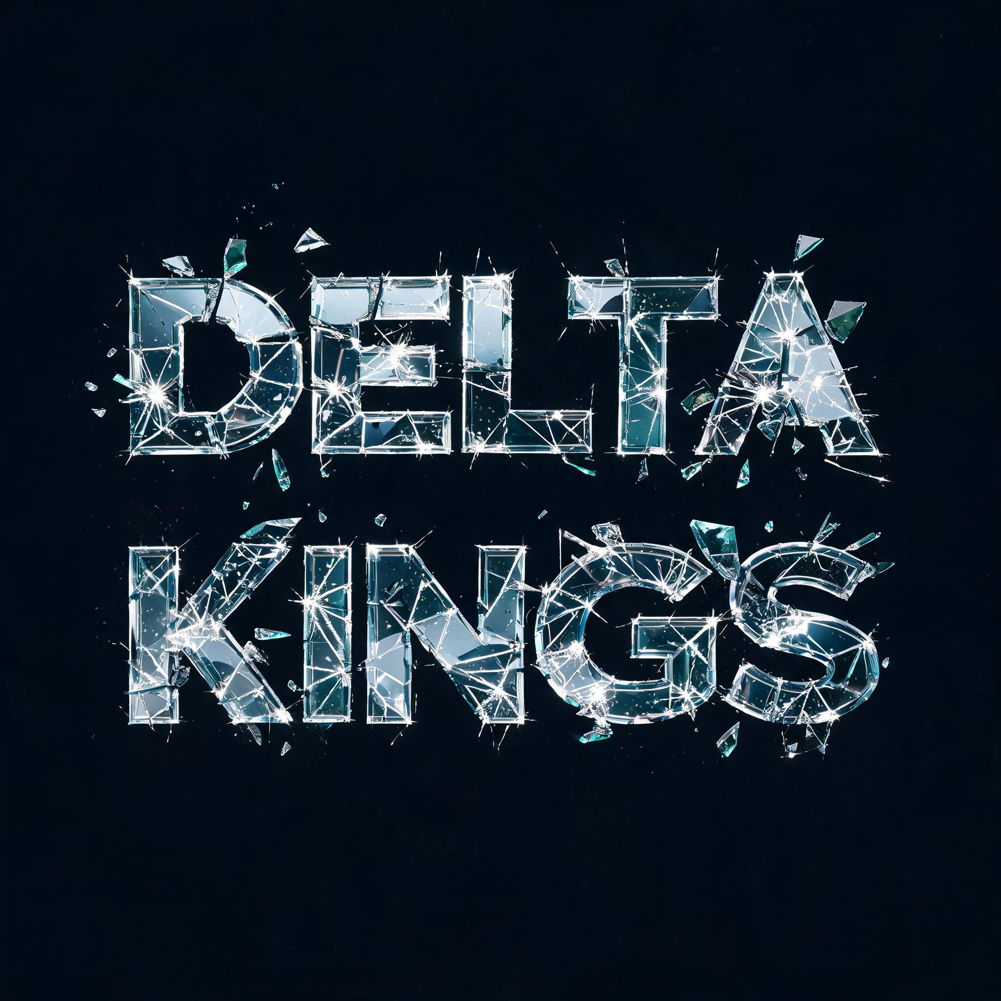 "Delta Kings" — Glass Broken | AI Text Effect Generator