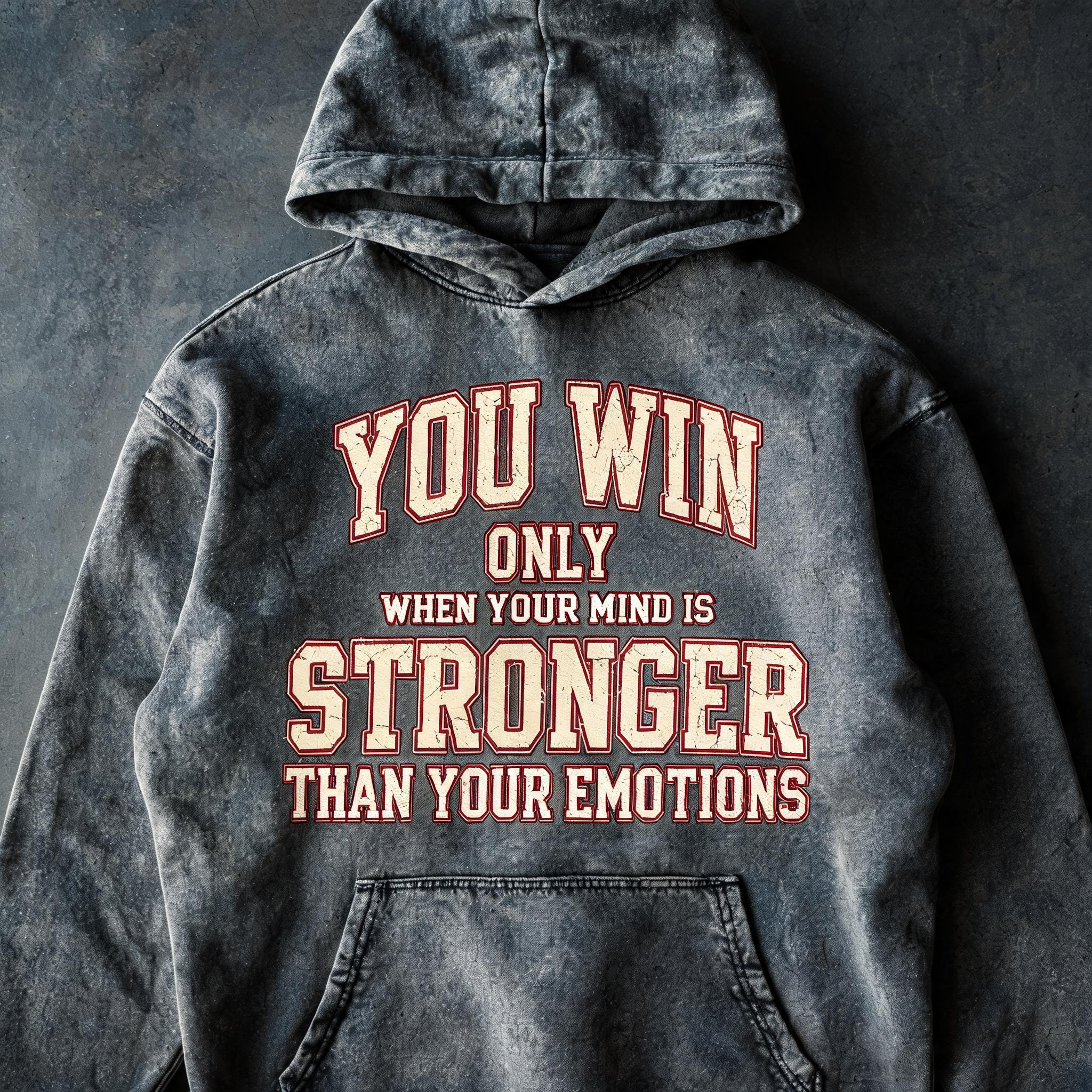 "You Win
                    Only
When Your Mind Is Stronger Than Your Emotions" — Vintage | AI Text Effect Generator