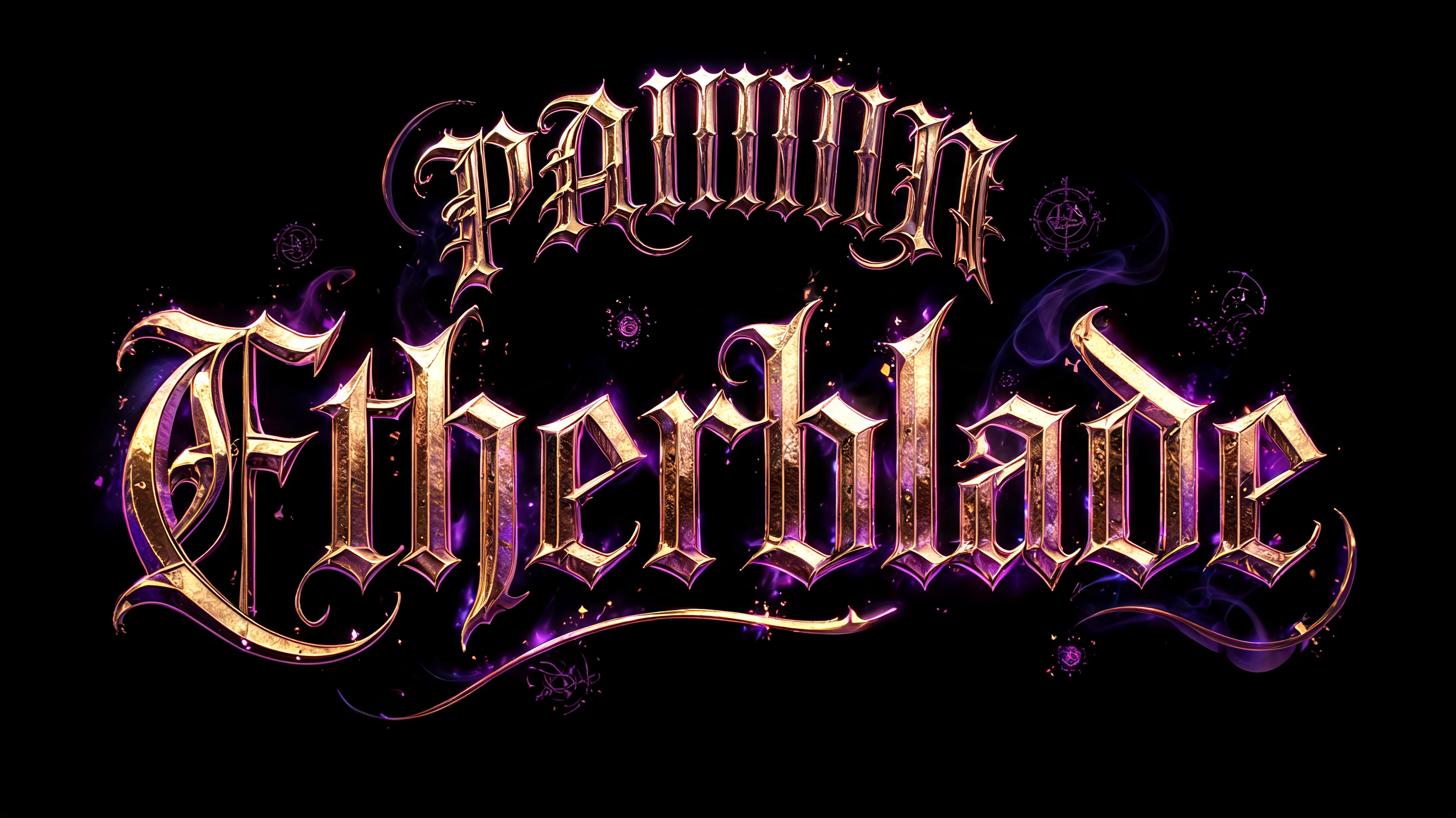 "PAIIIIIN Etherblade" — Magic Fantasy | AI Text Effect Generator