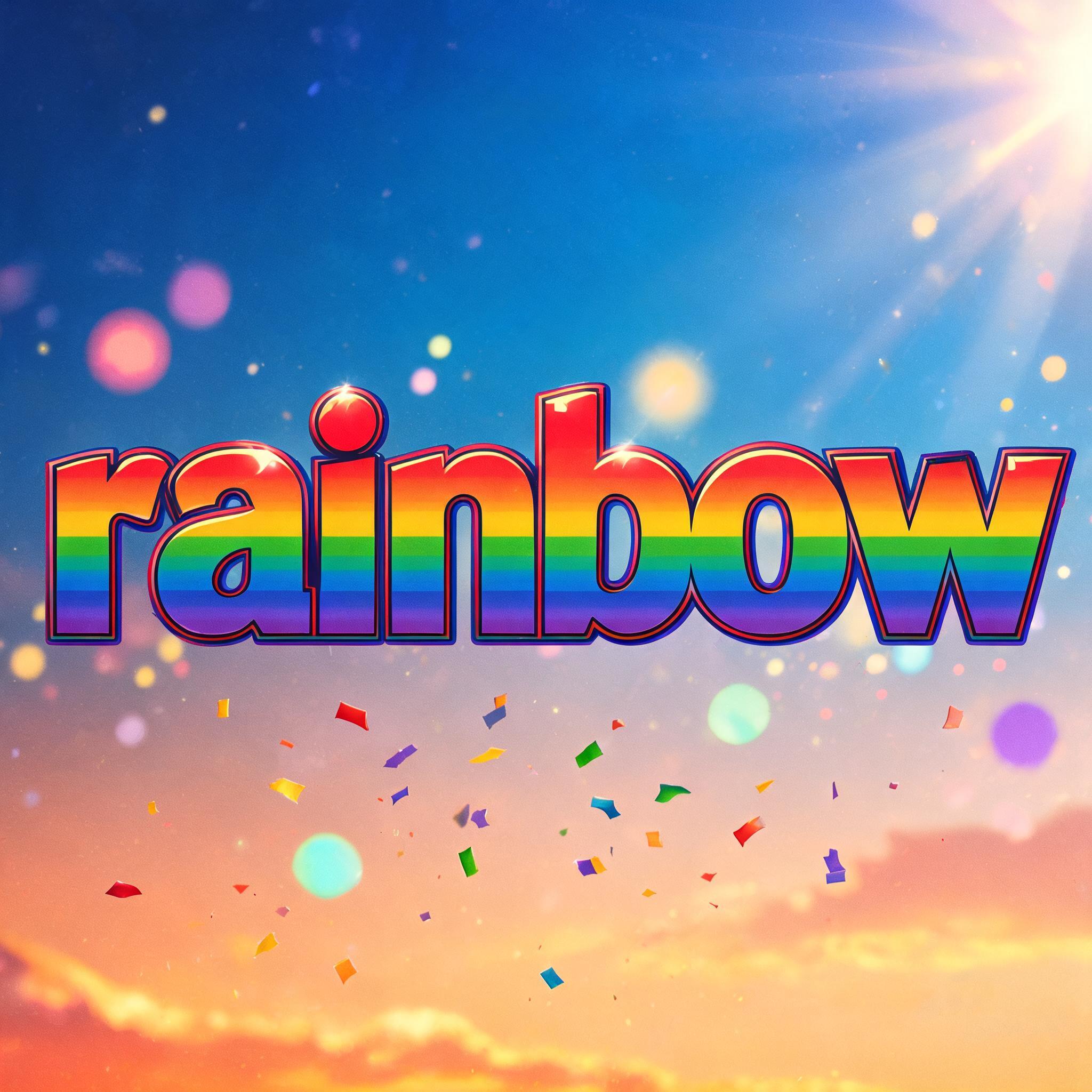 "rainbow
" — Rainbow | AI Text Effect Generator