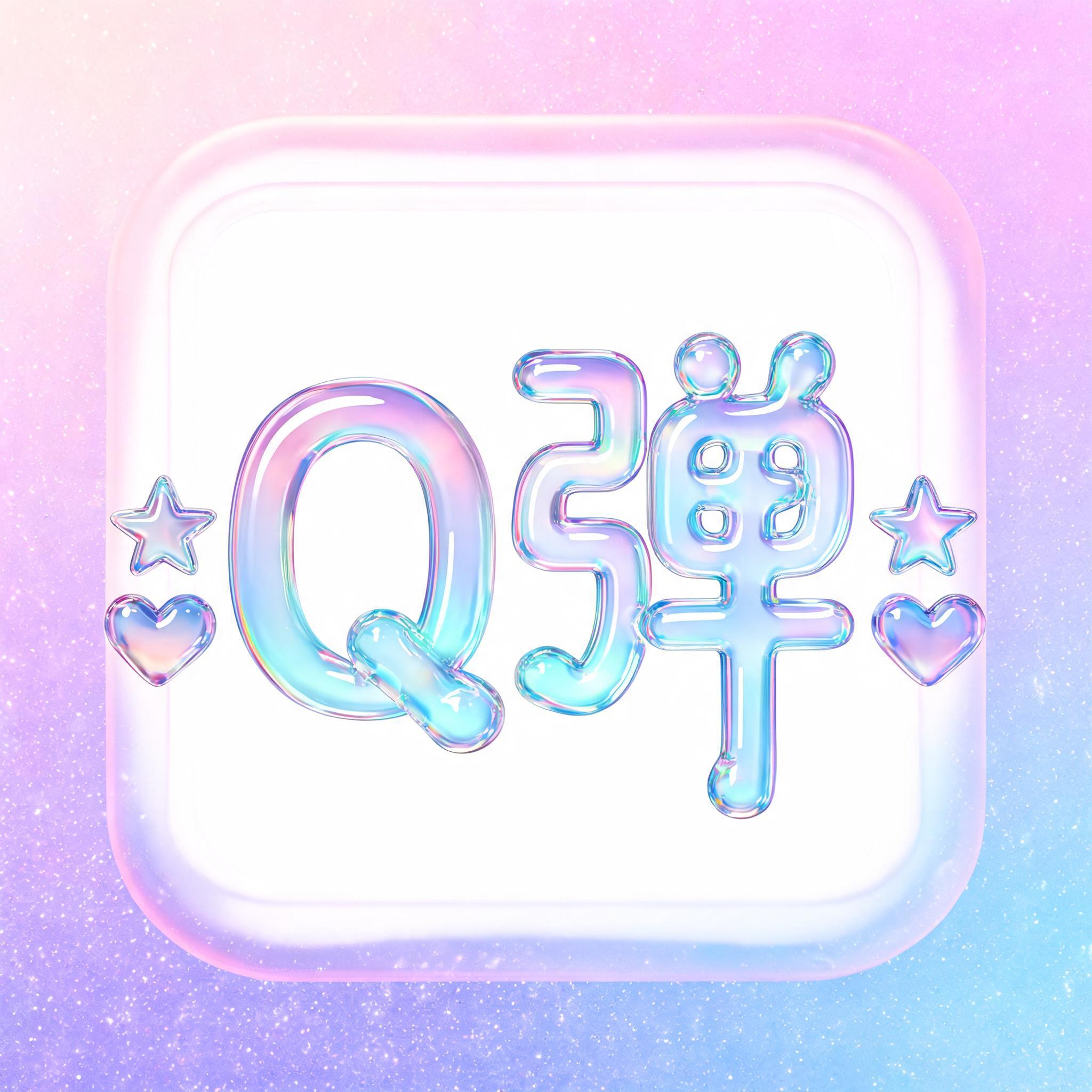 "Q弹" — Y2k Bubbly text effect