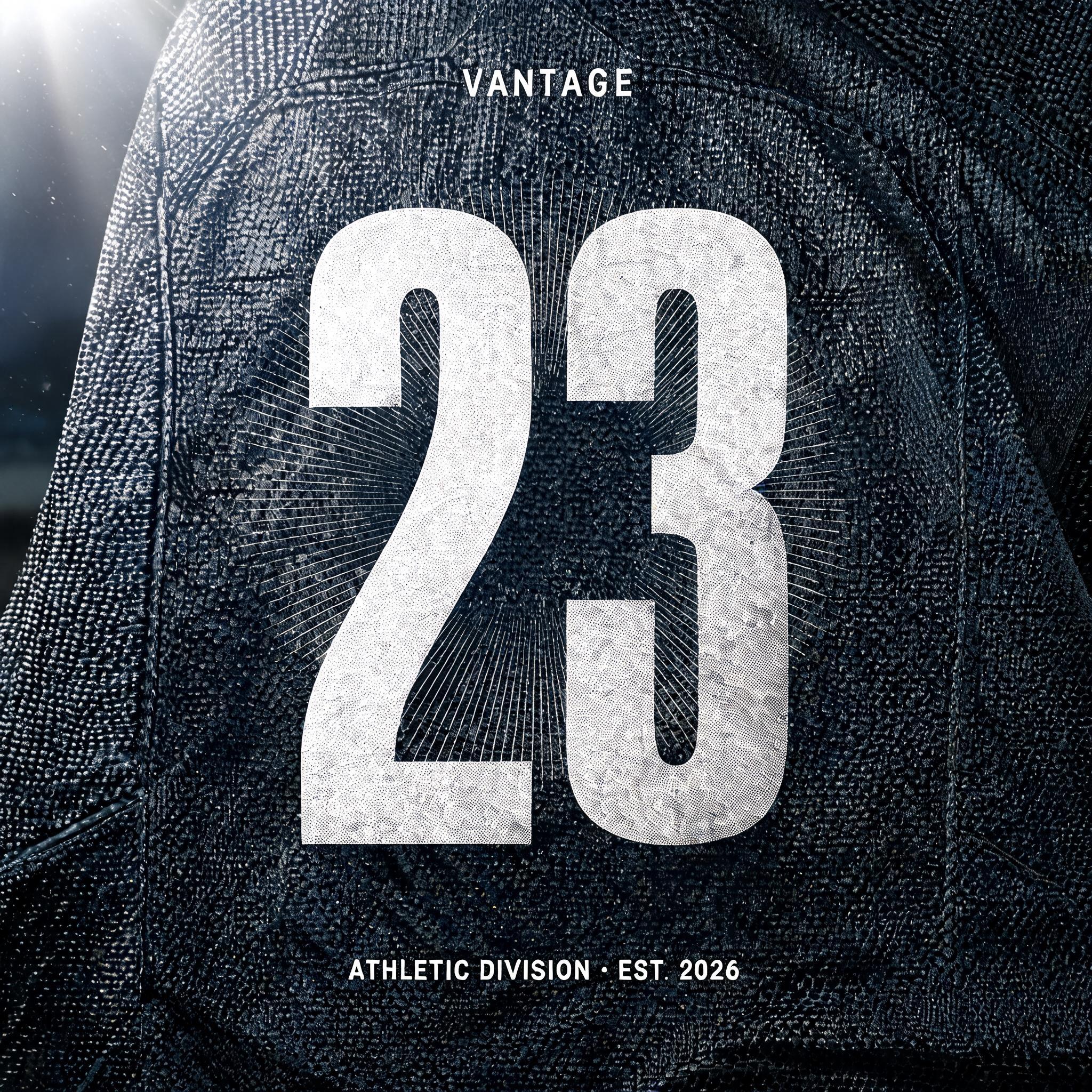 "23
VANTAGE
ATHLETIC DIVISION · EST. 2026" — Sports | AI Text Effect Generator
