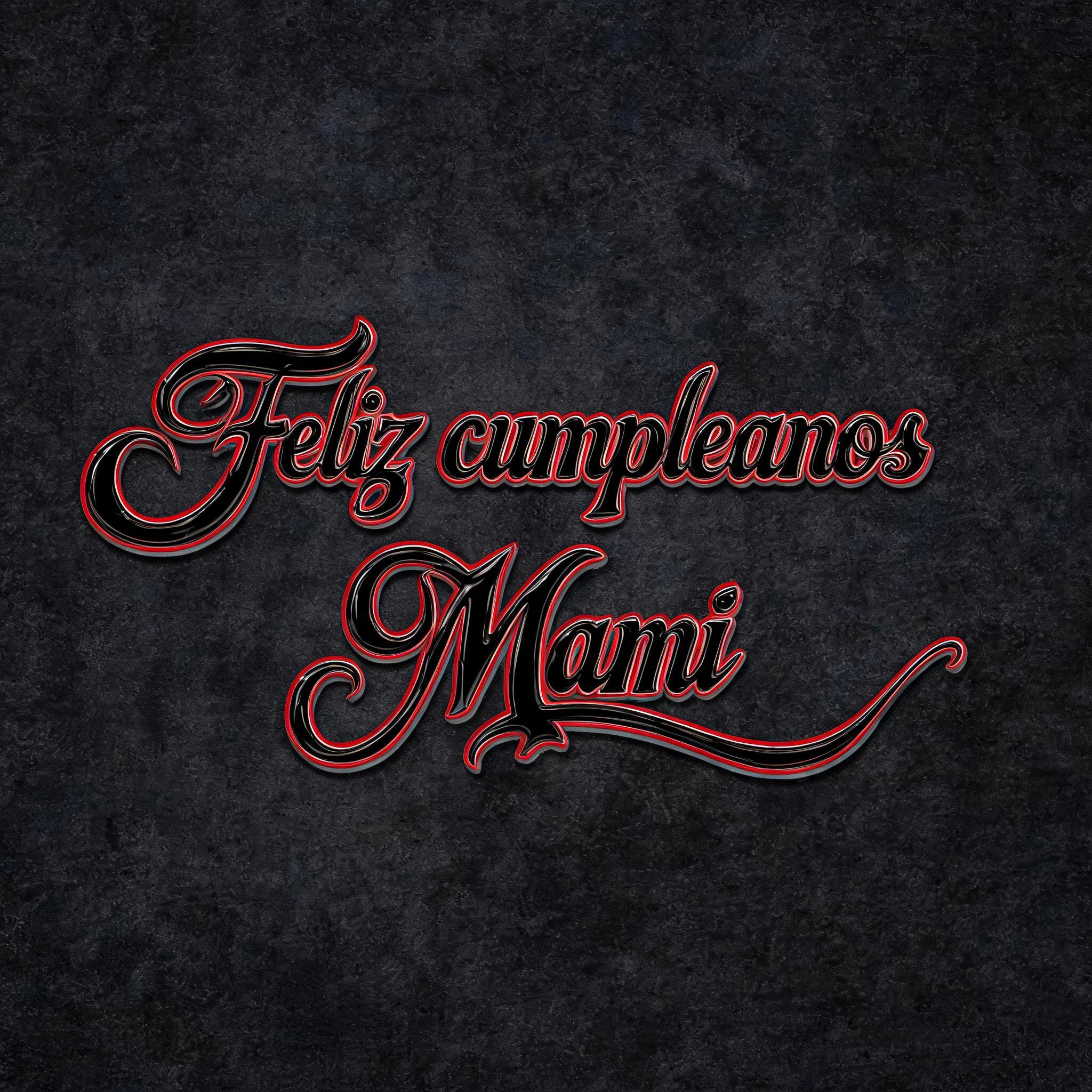 "Feliz cumpleanos Mami" — Chicano | AI Text Effect Generator