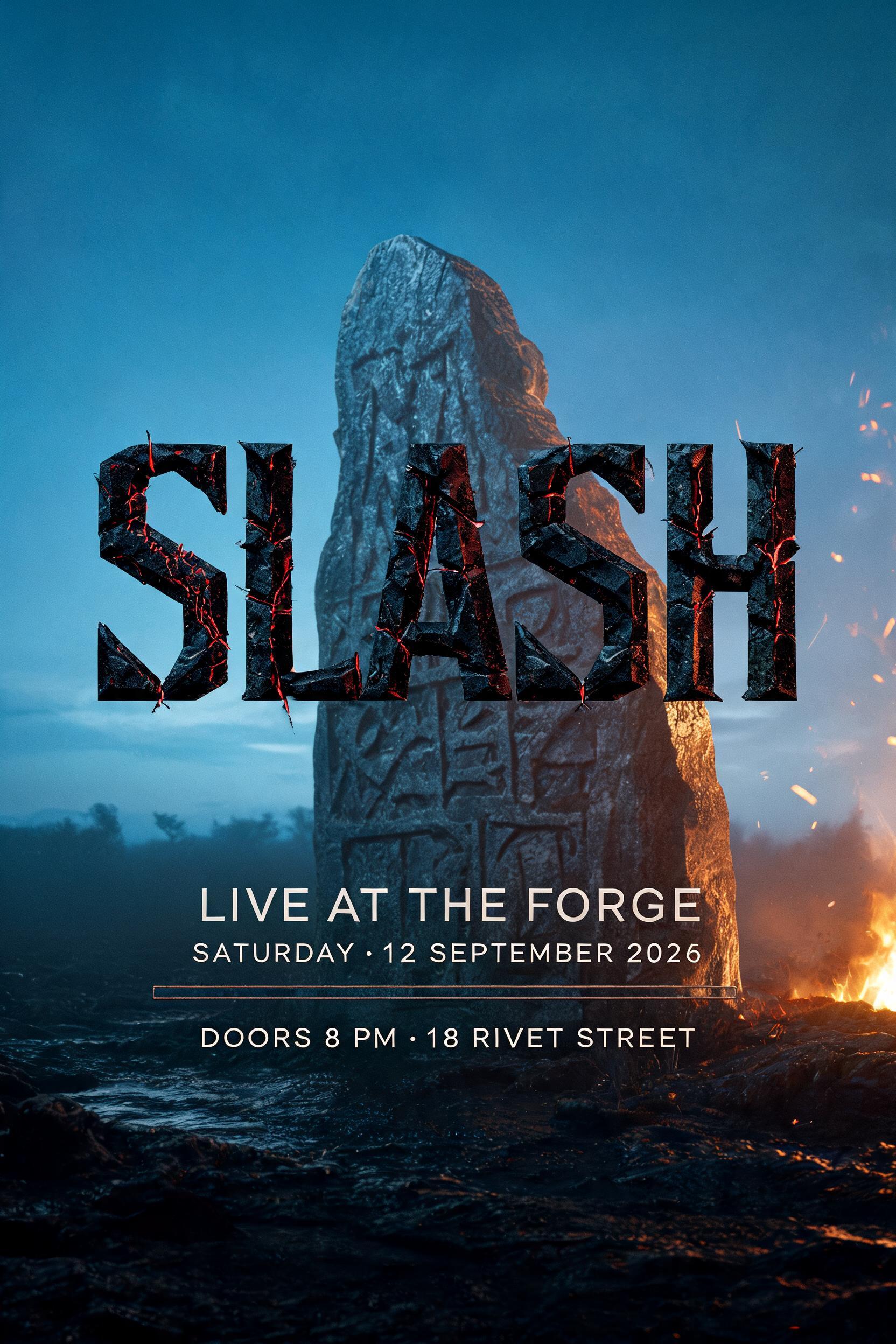 "Slash" — Viking | AI Text Effect Generator